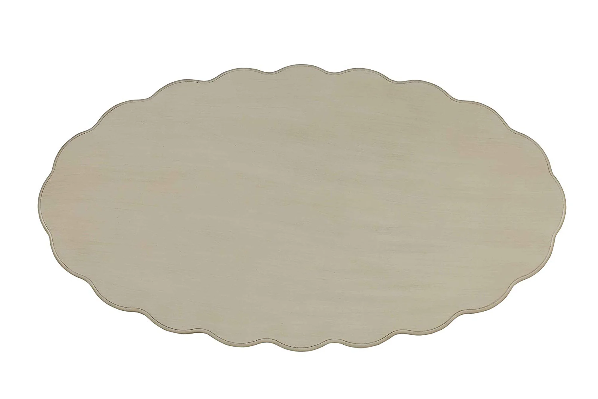 Conventional Coffee Table, Antique White By Benzara - Image 3