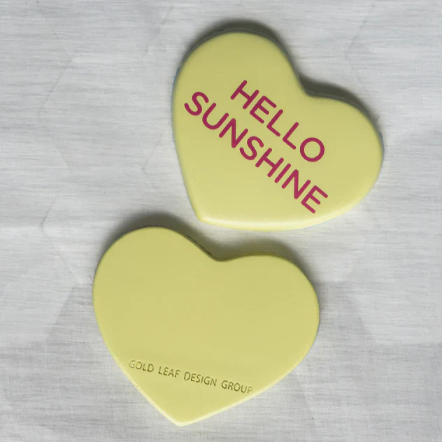 Conversation Heart, Hello Suns By Gold Leaf Design Group Set Of 3 - Image 2