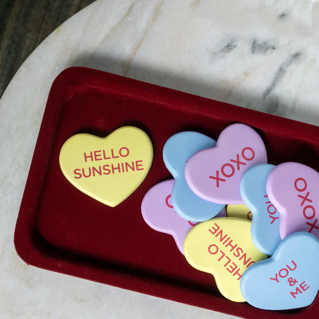 Conversation Heart, Hello Suns By Gold Leaf Design Group Set Of 3 - Image 8