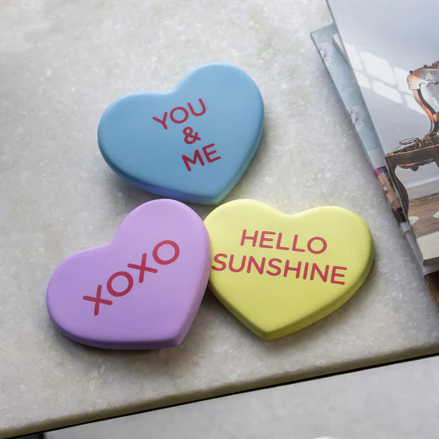 Conversation Heart, You & Me By Gold Leaf Design Group Set Of 3 - Image 4