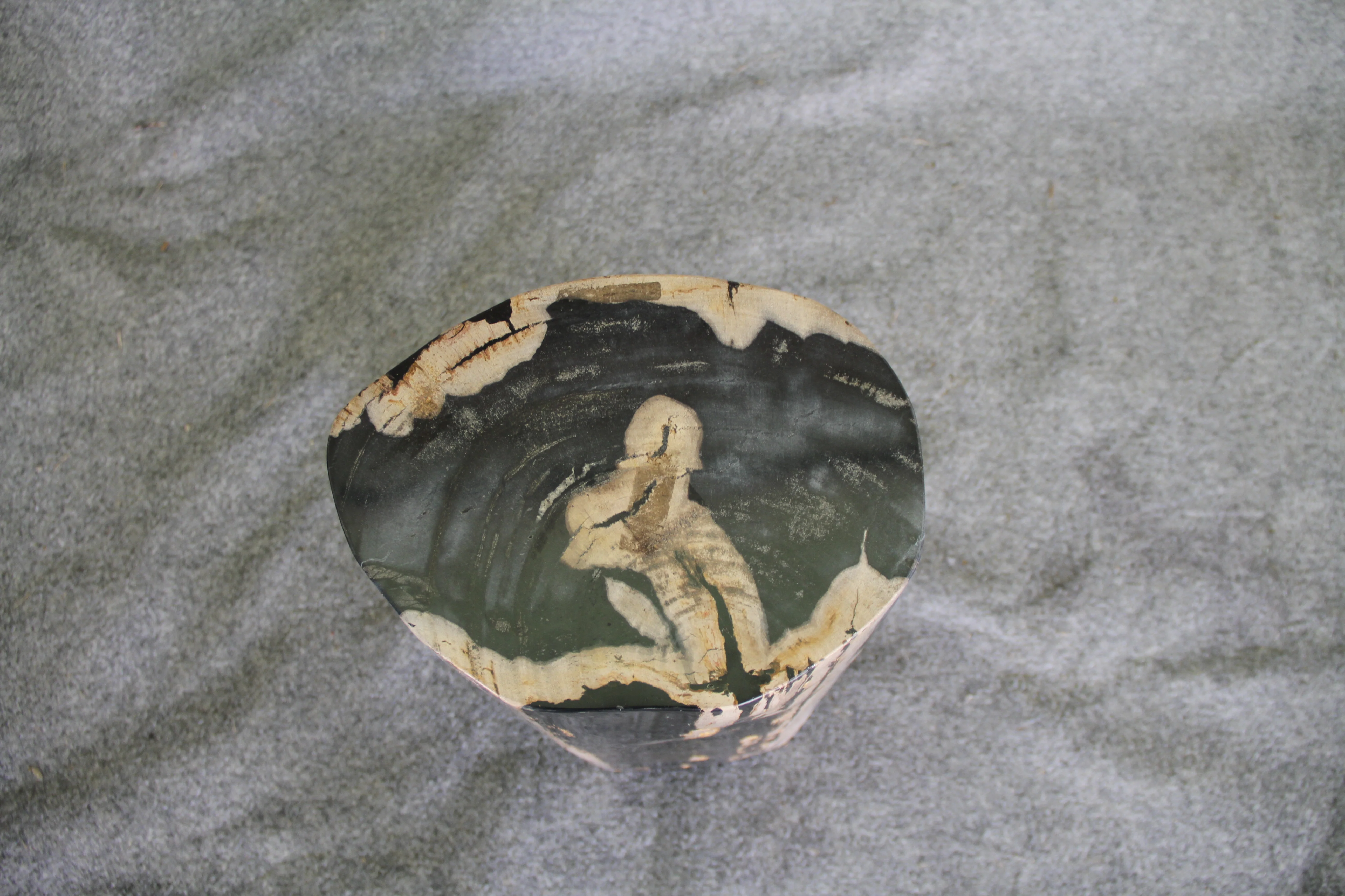 Petrified Wood Log Stool 11in x 8in x 16in (h) - 1687.21 - Image 2