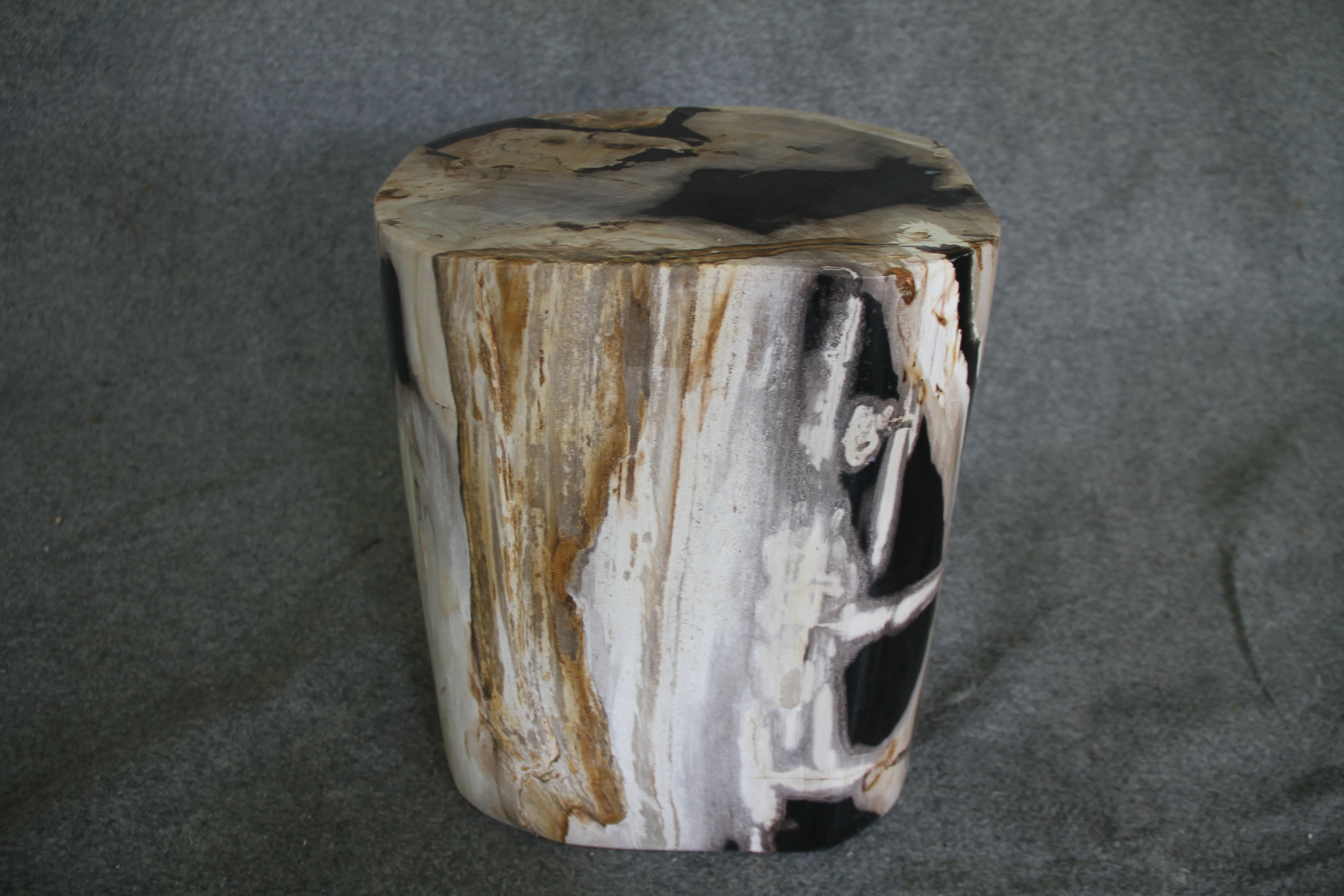 Petrified Wood Log Stool 16in(h) x 13in x 12in - 1534.22 - Image 2