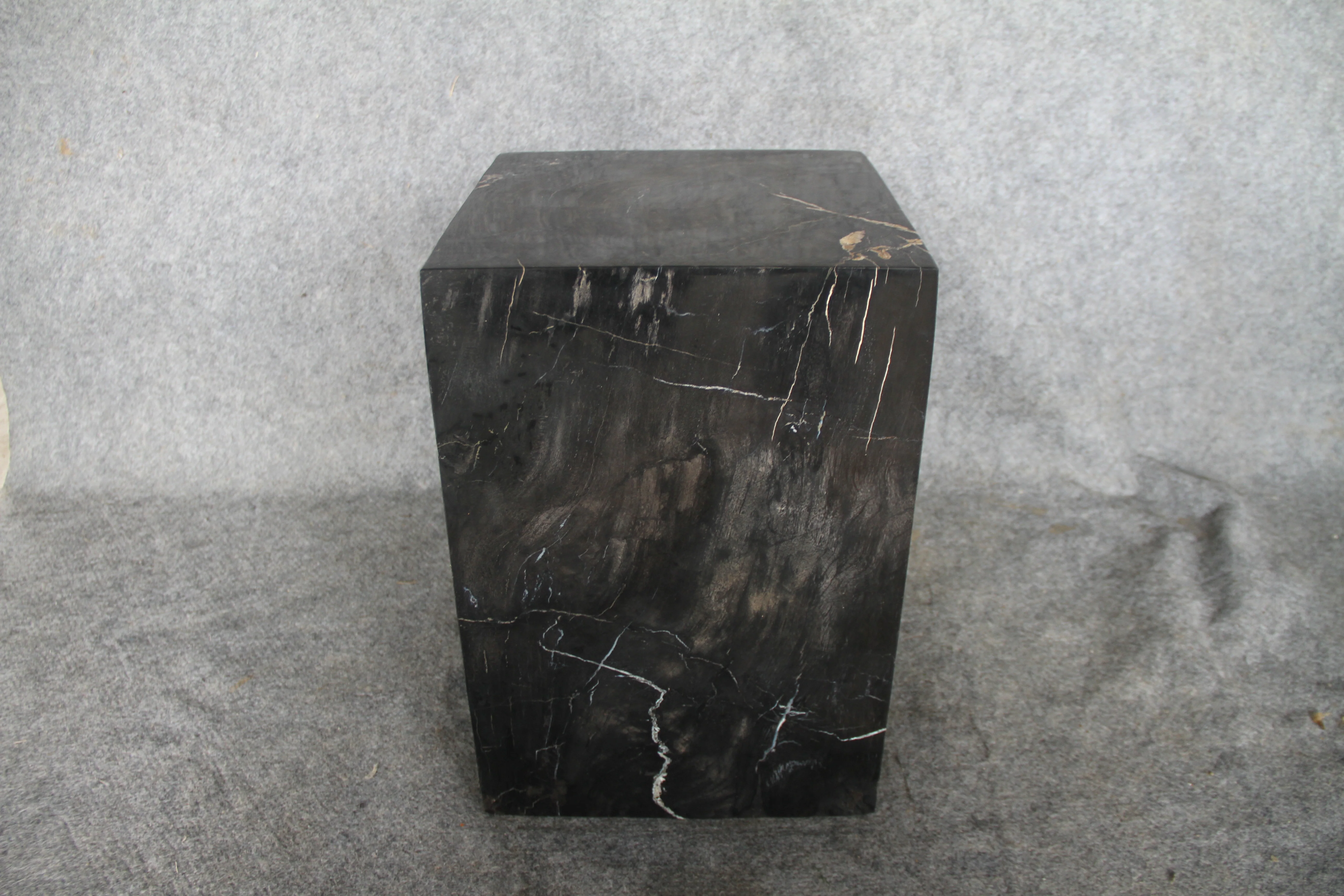 Square Petrified Wood Log Stool 18" x 12" x 12" -004.19  or 4.19 - Image 4