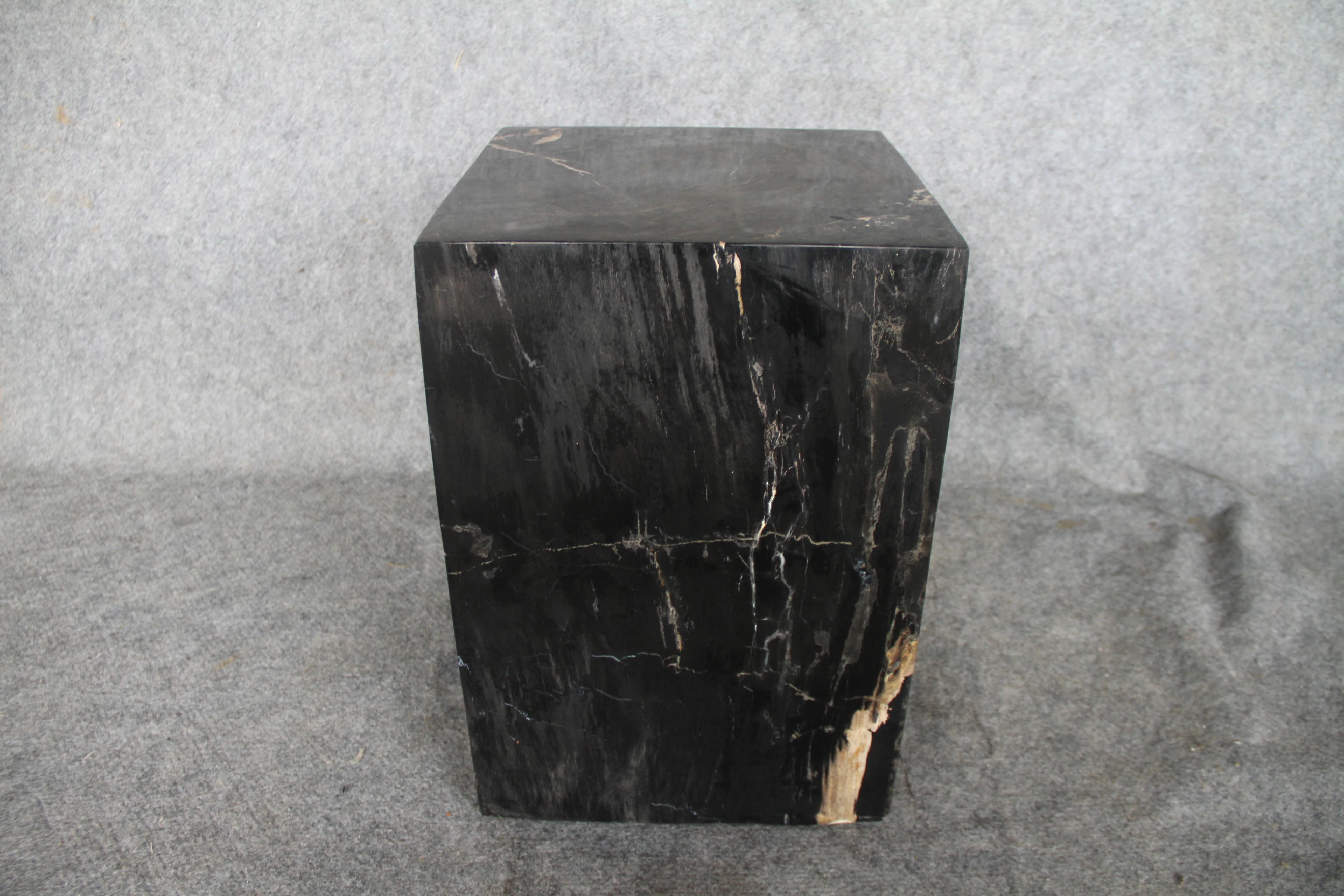 Square Petrified Wood Log Stool 18" x 12" x 12" -004.19  or 4.19 - Image 5