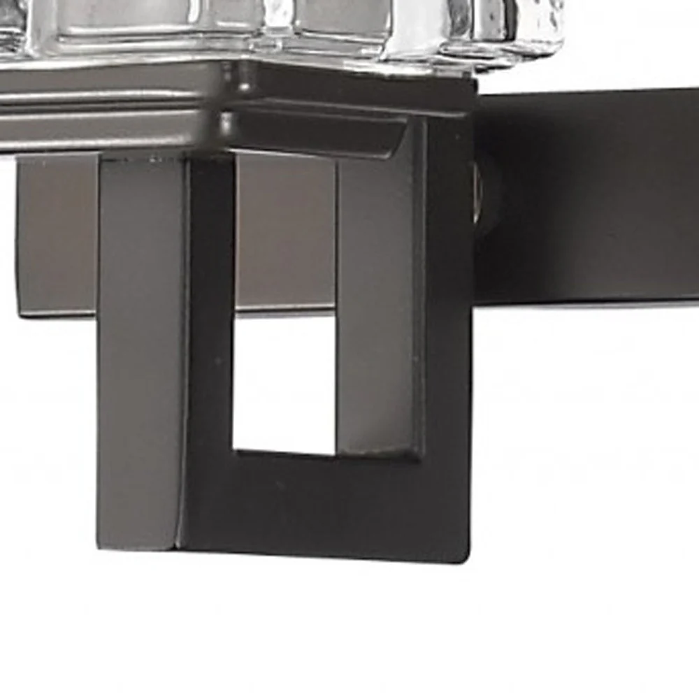 Coralie 3-Light Oil-Rubbed Bronze Sconce With Pressed Crystal Shades By Homeroots - Image 4