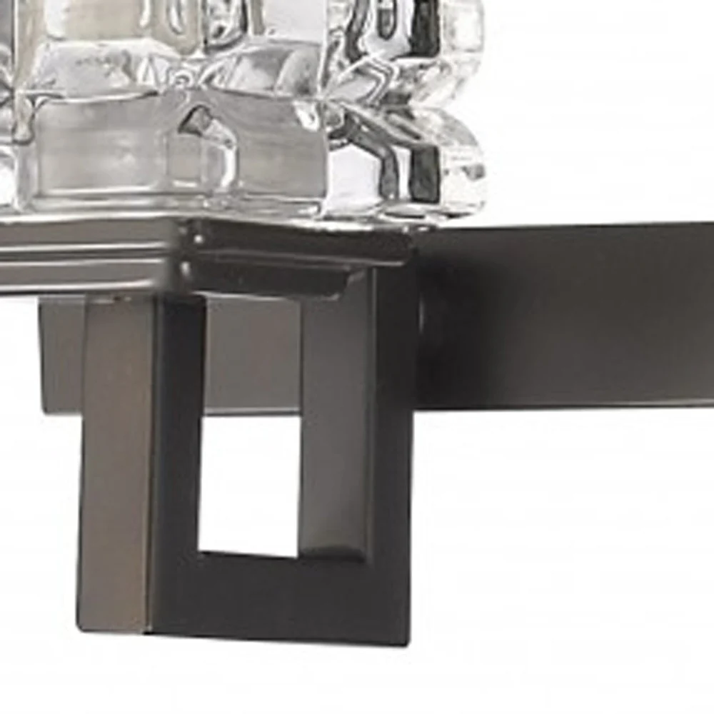 Coralie 5-Light Oil-Rubbed Bronze Sconce With Pressed Crystal Shades By Homeroots - Image 4