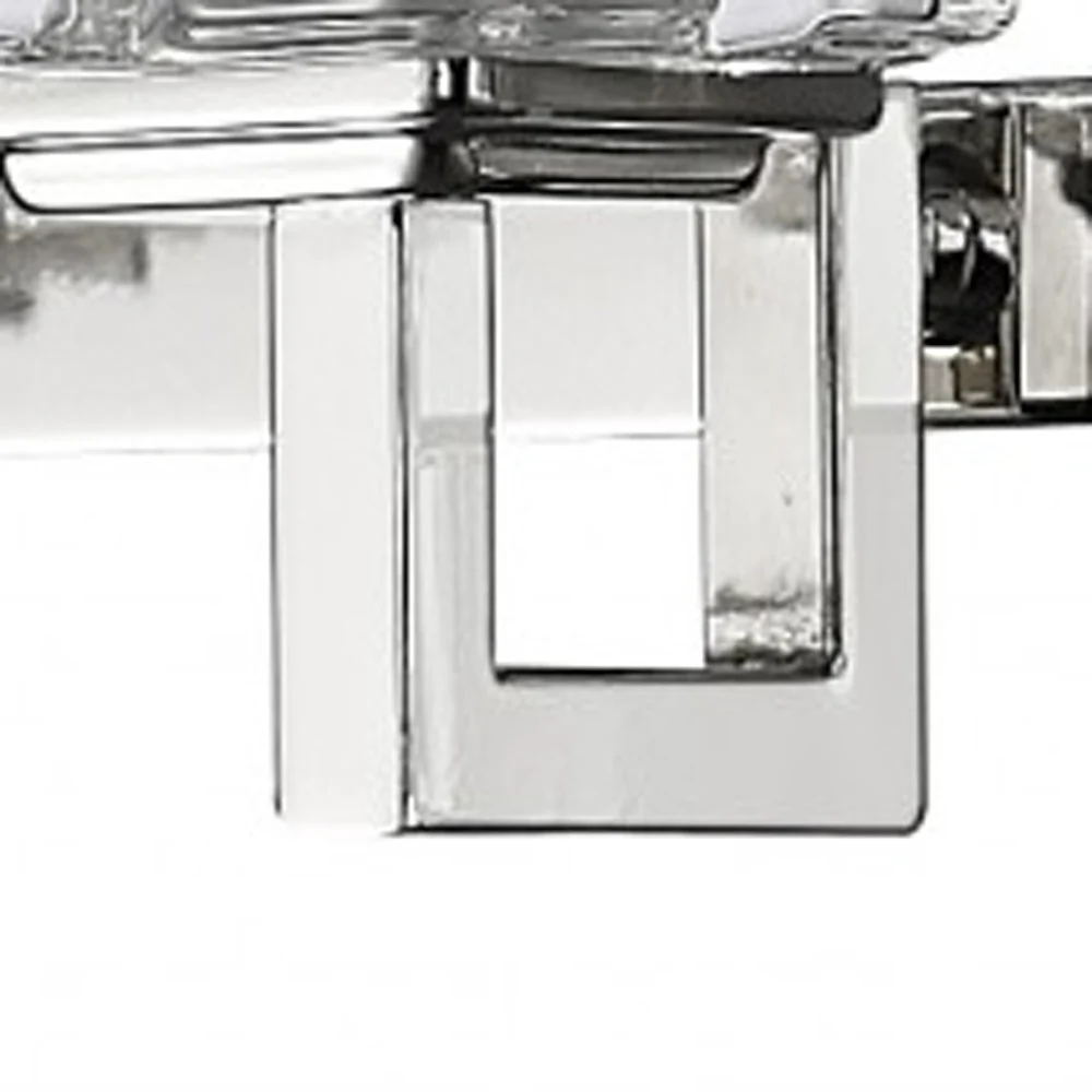 Coralie 5-Light Polished Nickel Sconce With Pressed Crystal Shades By Homeroots - Image 4