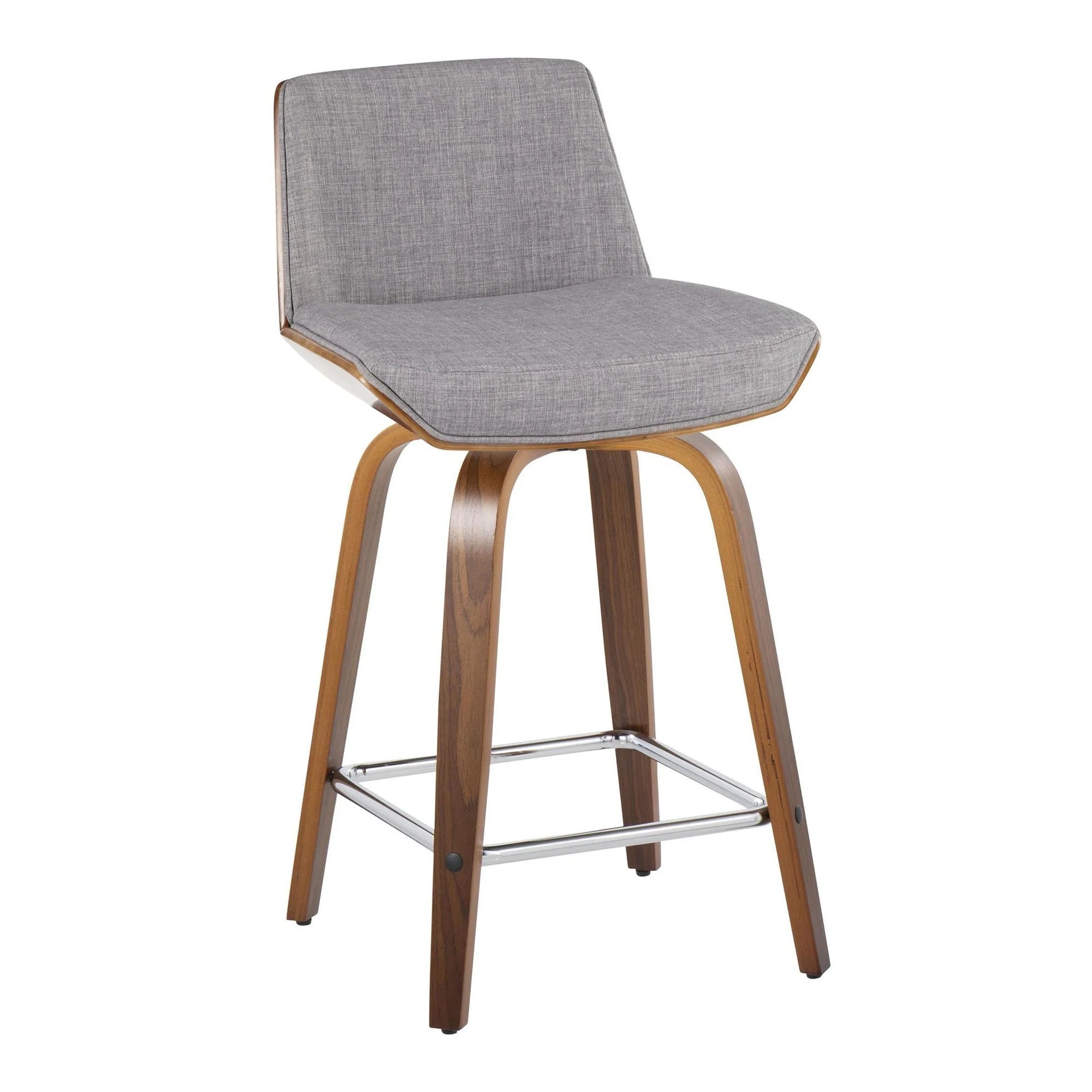 Corazza 24" Fixed-Height Counter Stool - Set of 2 By LumiSource - B24-CRZZFB-GRTZS2 WLWLCHAR2 - Image 16