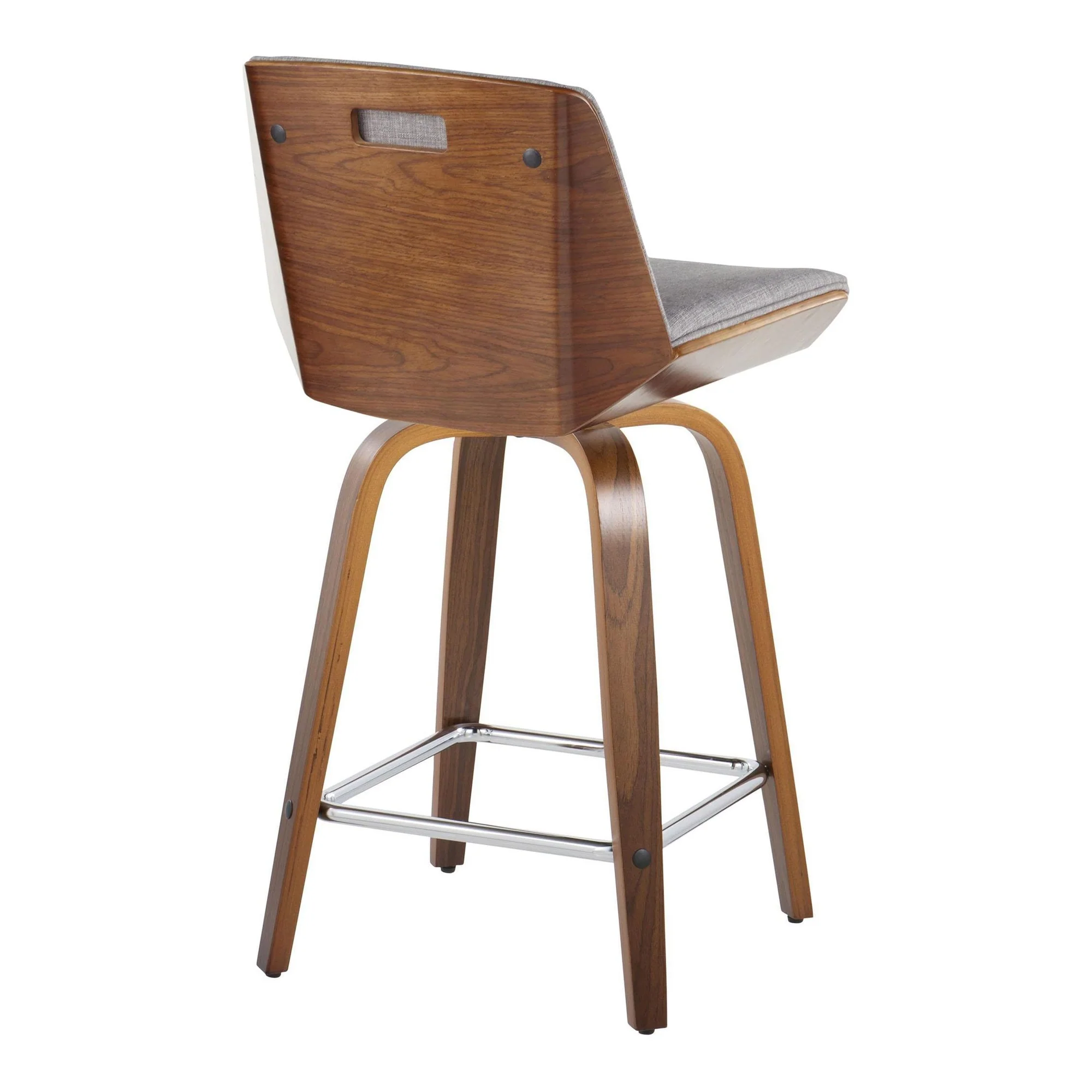 Corazza 24" Fixed-Height Counter Stool - Set of 2 By LumiSource - B24-CRZZFB-GRTZS2 WLWLCHAR2 - Image 18