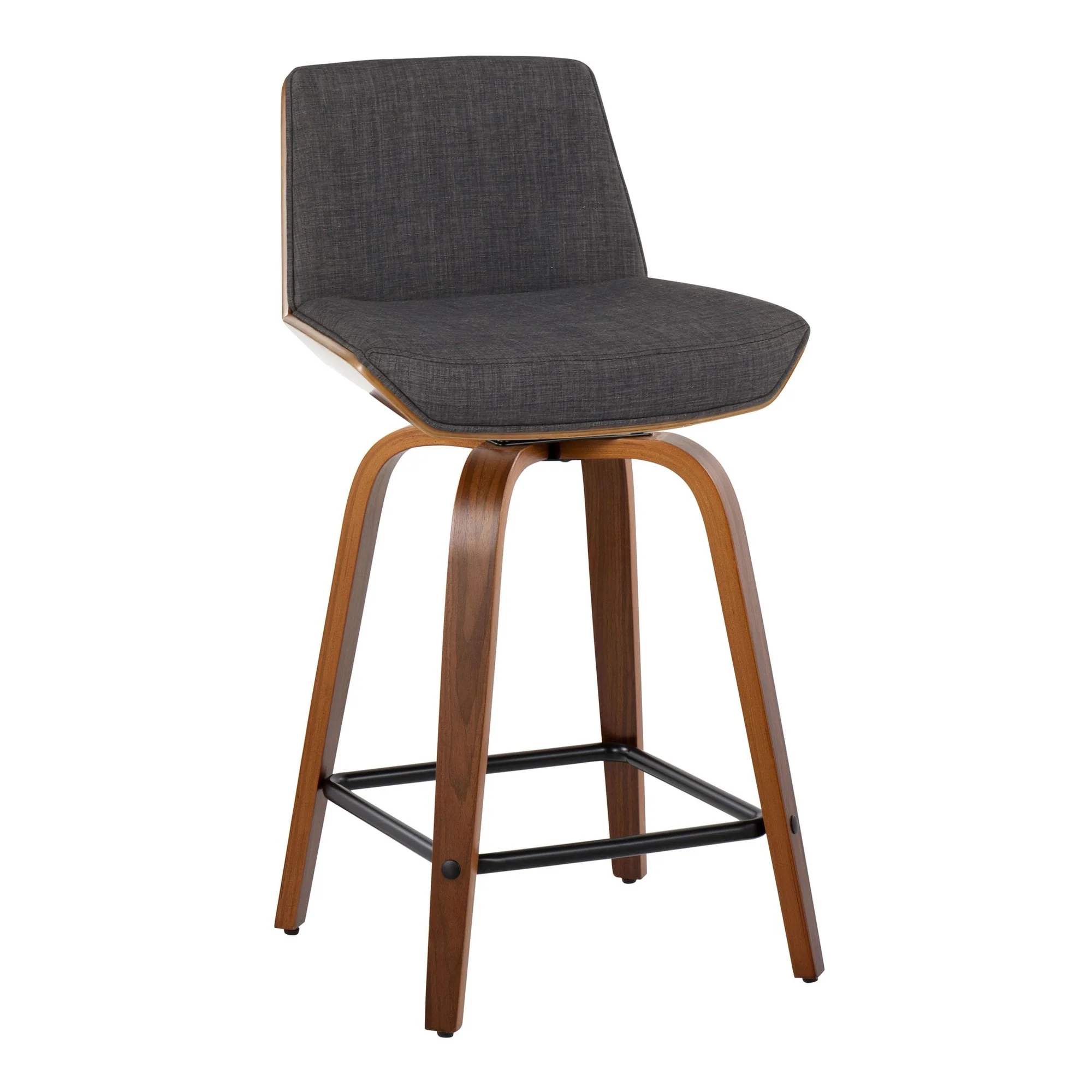 Corazza 24" Fixed-Height Counter Stool - Set of 2 By LumiSource - B24-CRZZFB-GRTZS2 WLWLCHAR2 - Image 26