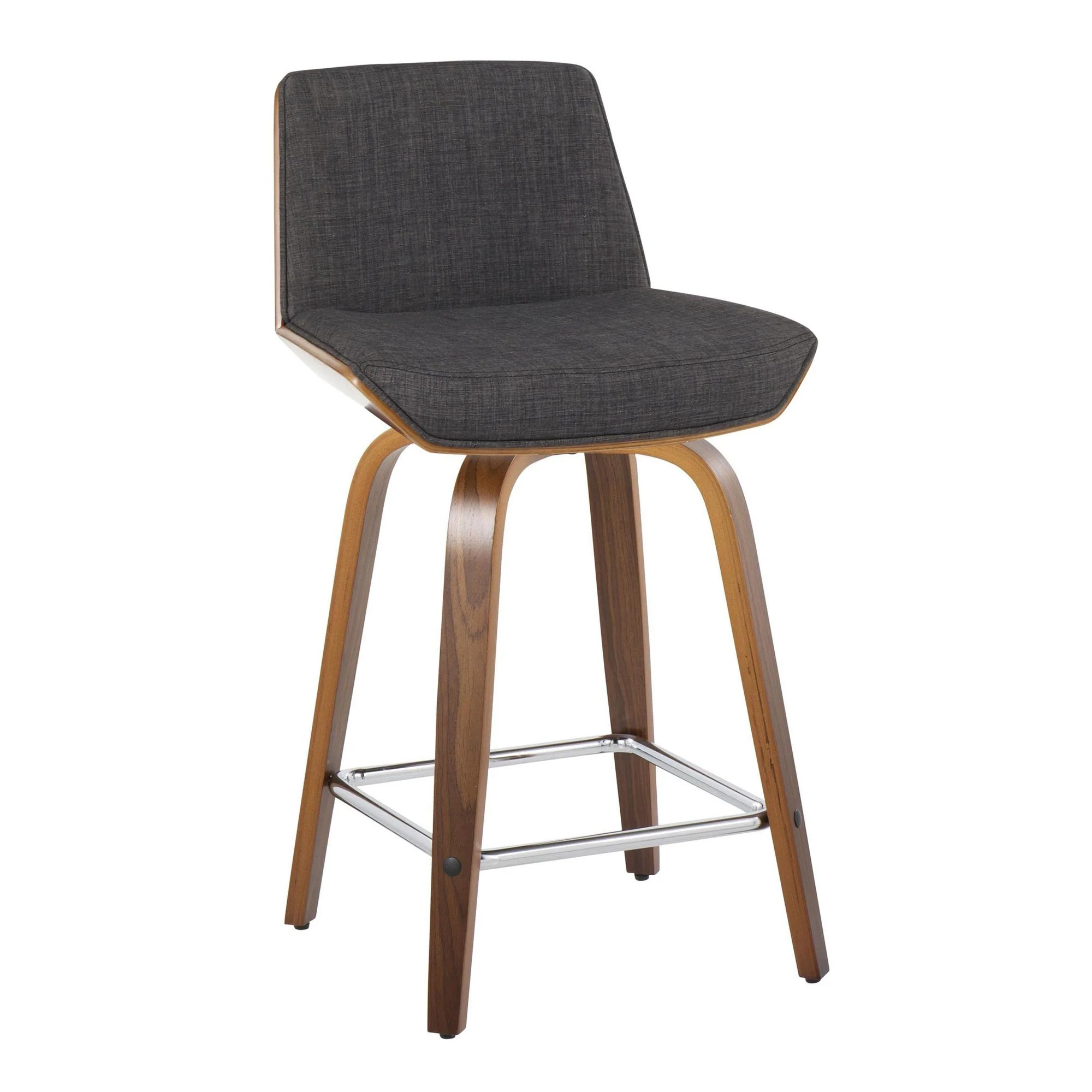 Corazza 24" Fixed-Height Counter Stool - Set of 2 By LumiSource - B24-CRZZFB-GRTZS2 WLWLCHAR2 - Image 6
