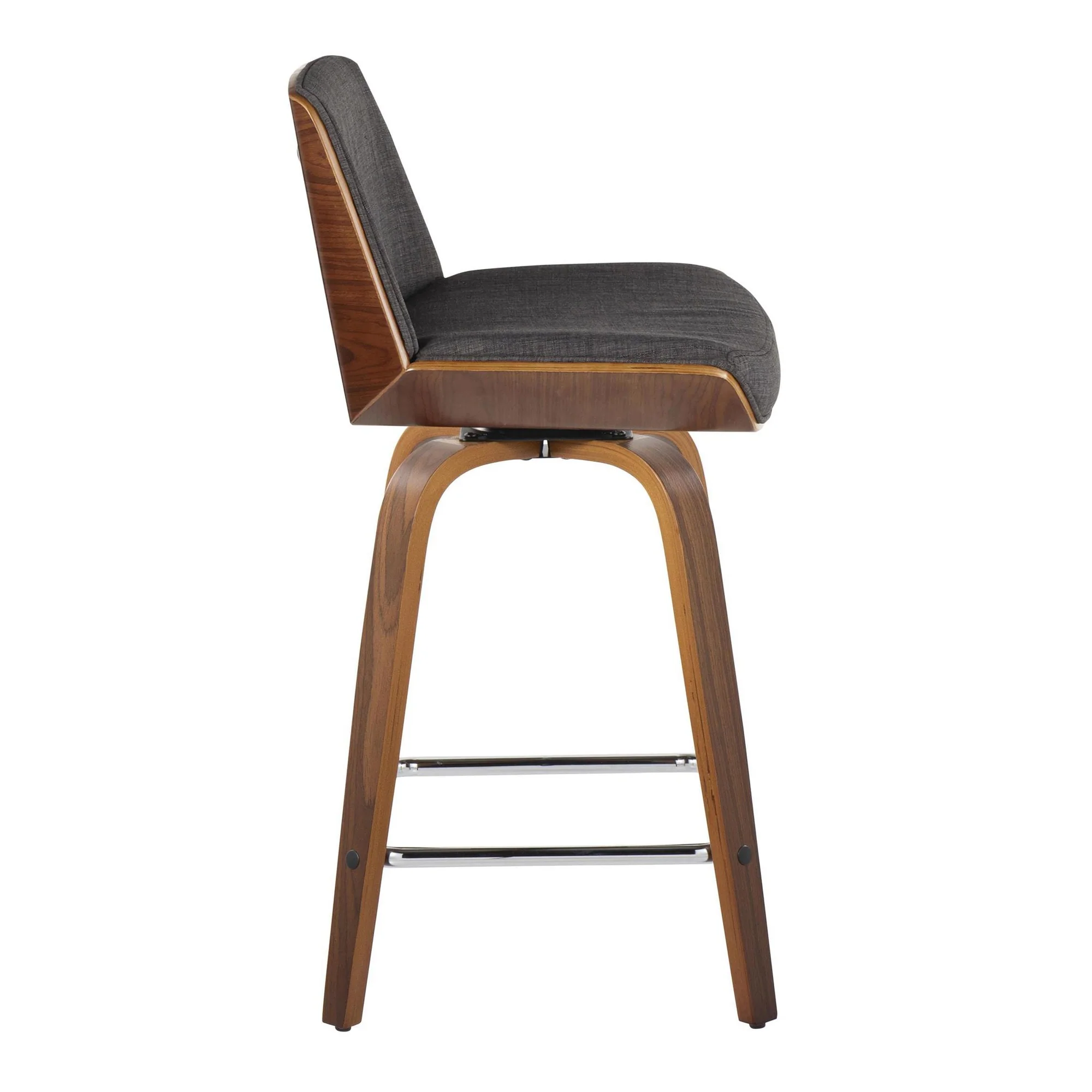Corazza 24" Fixed-Height Counter Stool - Set of 2 By LumiSource - B24-CRZZFB-GRTZS2 WLWLCHAR2 - Image 7