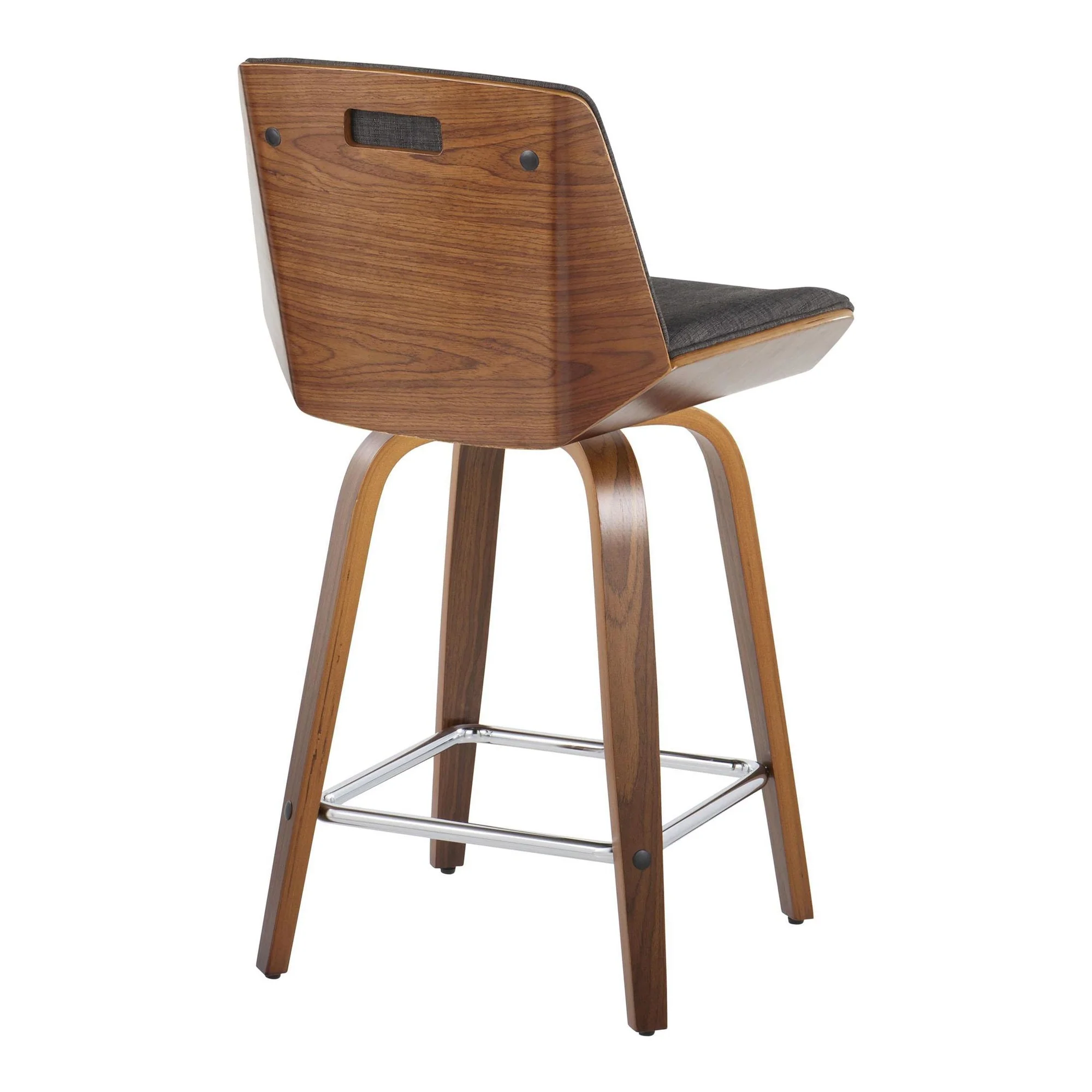 Corazza 24" Fixed-Height Counter Stool - Set of 2 By LumiSource - B24-CRZZFB-GRTZS2 WLWLCHAR2 - Image 8