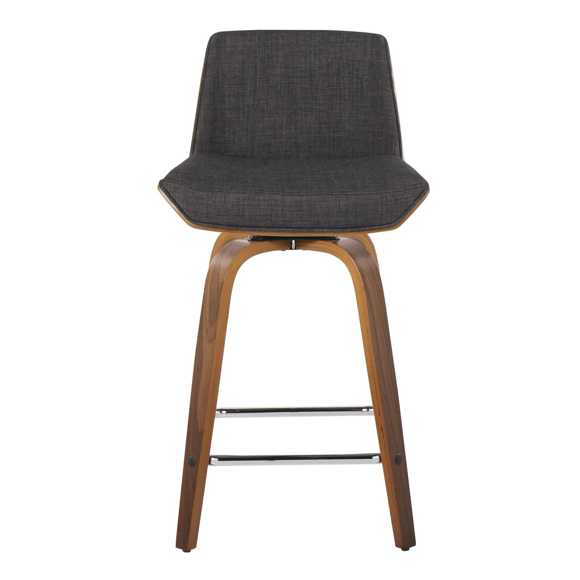 Corazza 24" Fixed-Height Counter Stool - Set of 2 By LumiSource - B24-CRZZFB-GRTZS2 WLWLCHAR2 - Image 9
