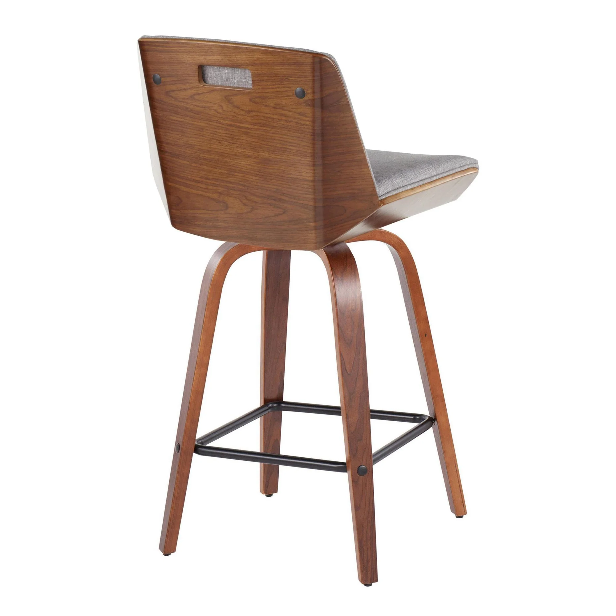 Corazza 26" Fixed-Height Counter Stool - Set of 2 By LumiSource - B26-CRZZFB-GRTZS2 WLWLCHAR2 - Image 26