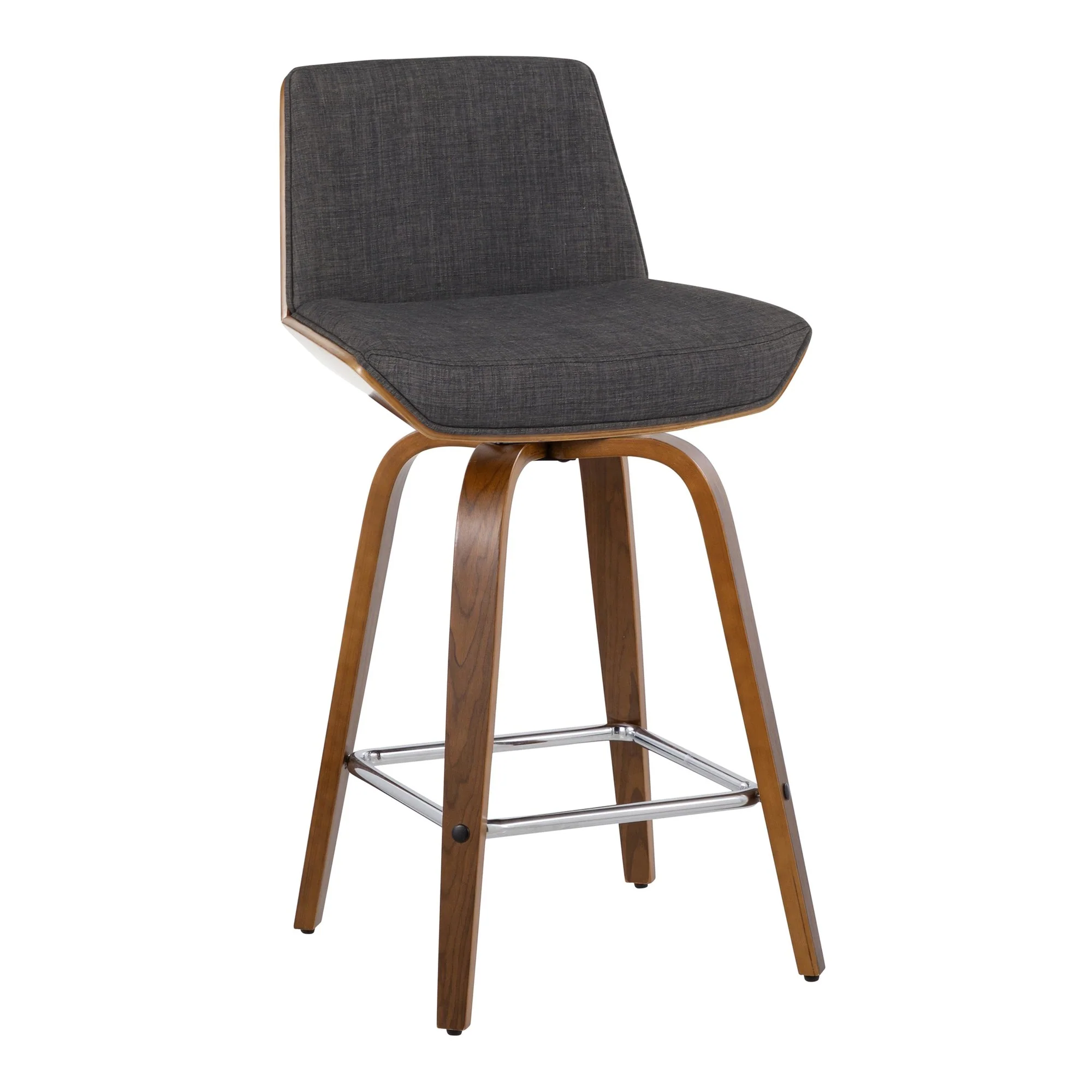 Corazza 26" Fixed-Height Counter Stool - Set of 2 By LumiSource - B26-CRZZFB-GRTZS2 WLWLCHAR2 - Image 6