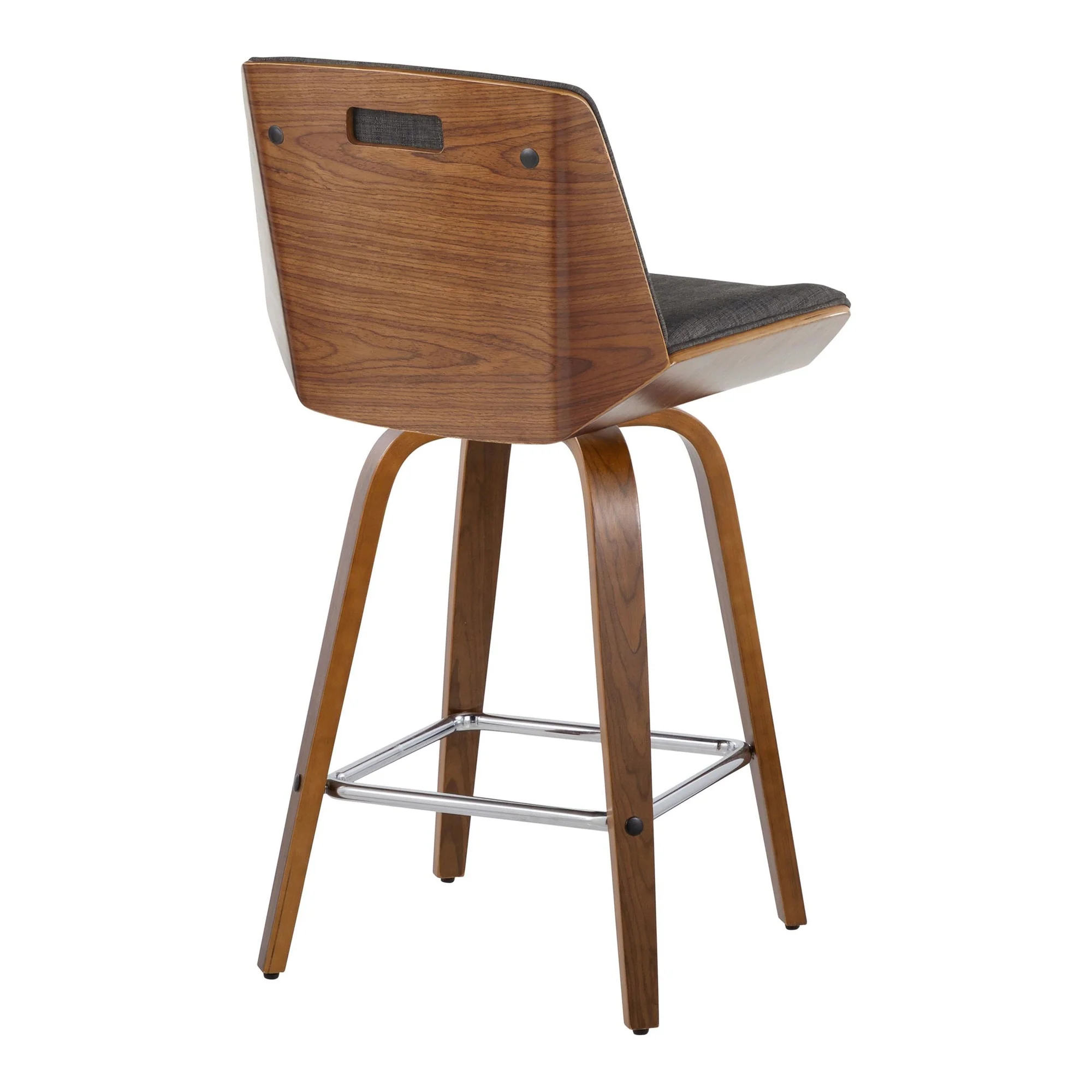 Corazza 26" Fixed-Height Counter Stool - Set of 2 By LumiSource - B26-CRZZFB-GRTZS2 WLWLCHAR2 - Image 8