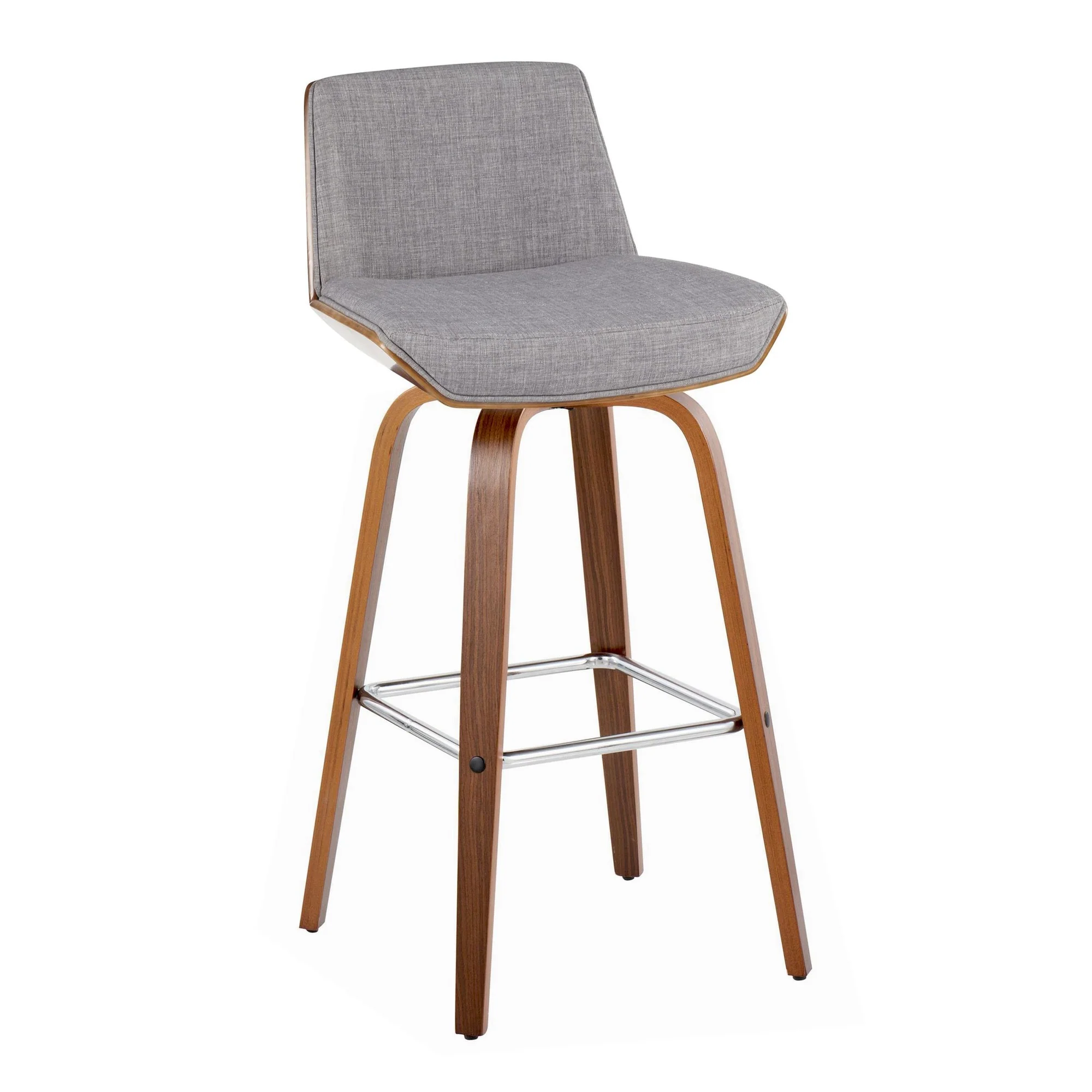 Corazza 30" Fixed-Height Barstool - Set of 2 By LumiSource - B30-CRZZFB-GRTZS2 WLWLCHAR2 - Image 17