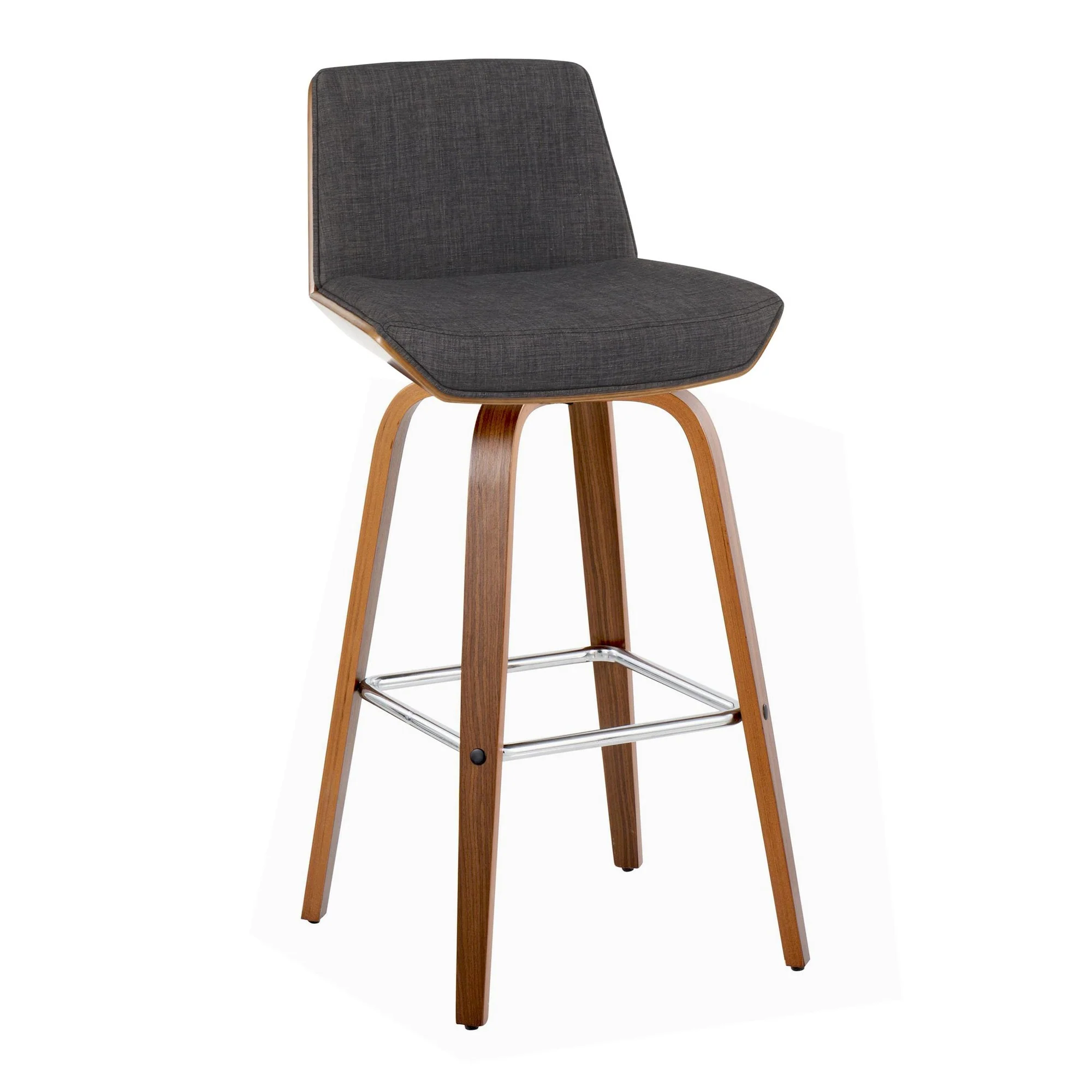 Corazza 30" Fixed-Height Barstool - Set of 2 By LumiSource - B30-CRZZFB-GRTZS2 WLWLCHAR2 - Image 6