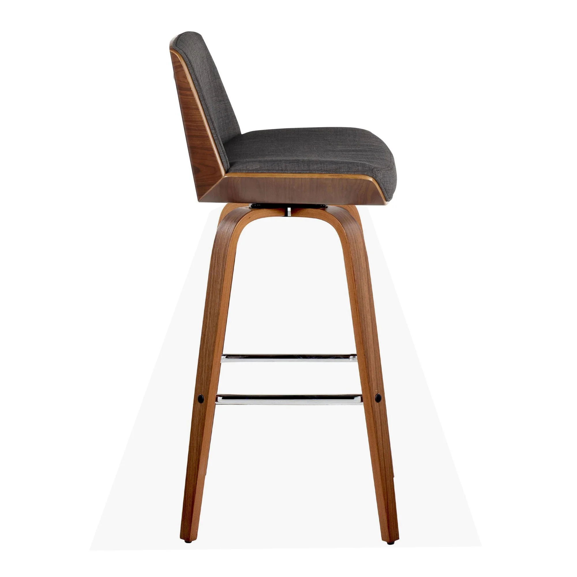 Corazza 30" Fixed-Height Barstool - Set of 2 By LumiSource - B30-CRZZFB-GRTZS2 WLWLCHAR2 - Image 7