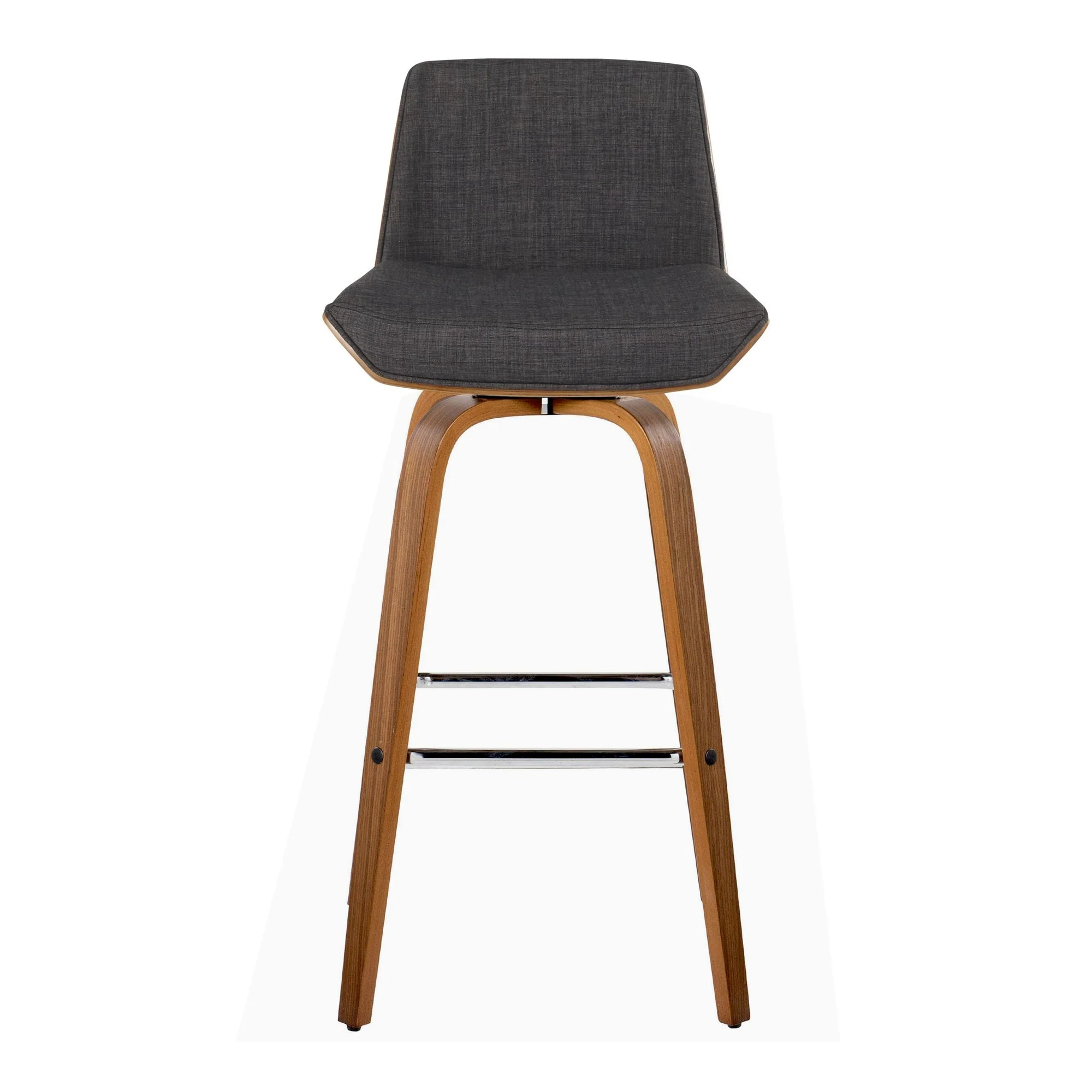 Corazza 30" Fixed-Height Barstool - Set of 2 By LumiSource - B30-CRZZFB-GRTZS2 WLWLCHAR2 - Image 9