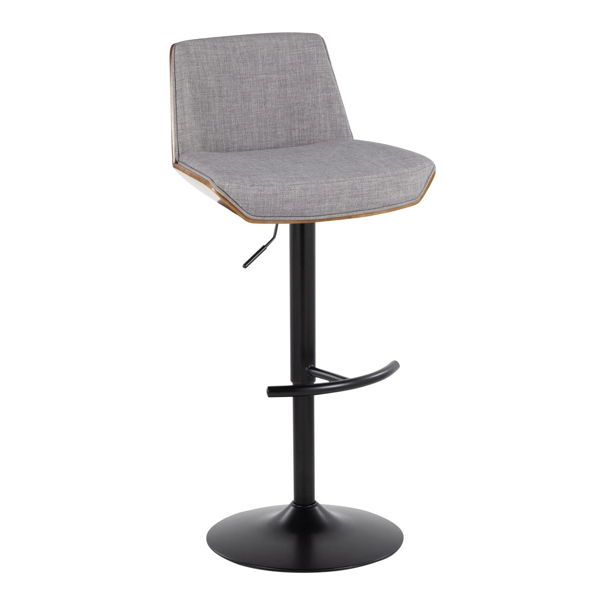 Corazza Adjustable Barstool - Set of 2 By LumiSource - BS-CRZZFB-RT2 BKWLCHAR2 - Image 12