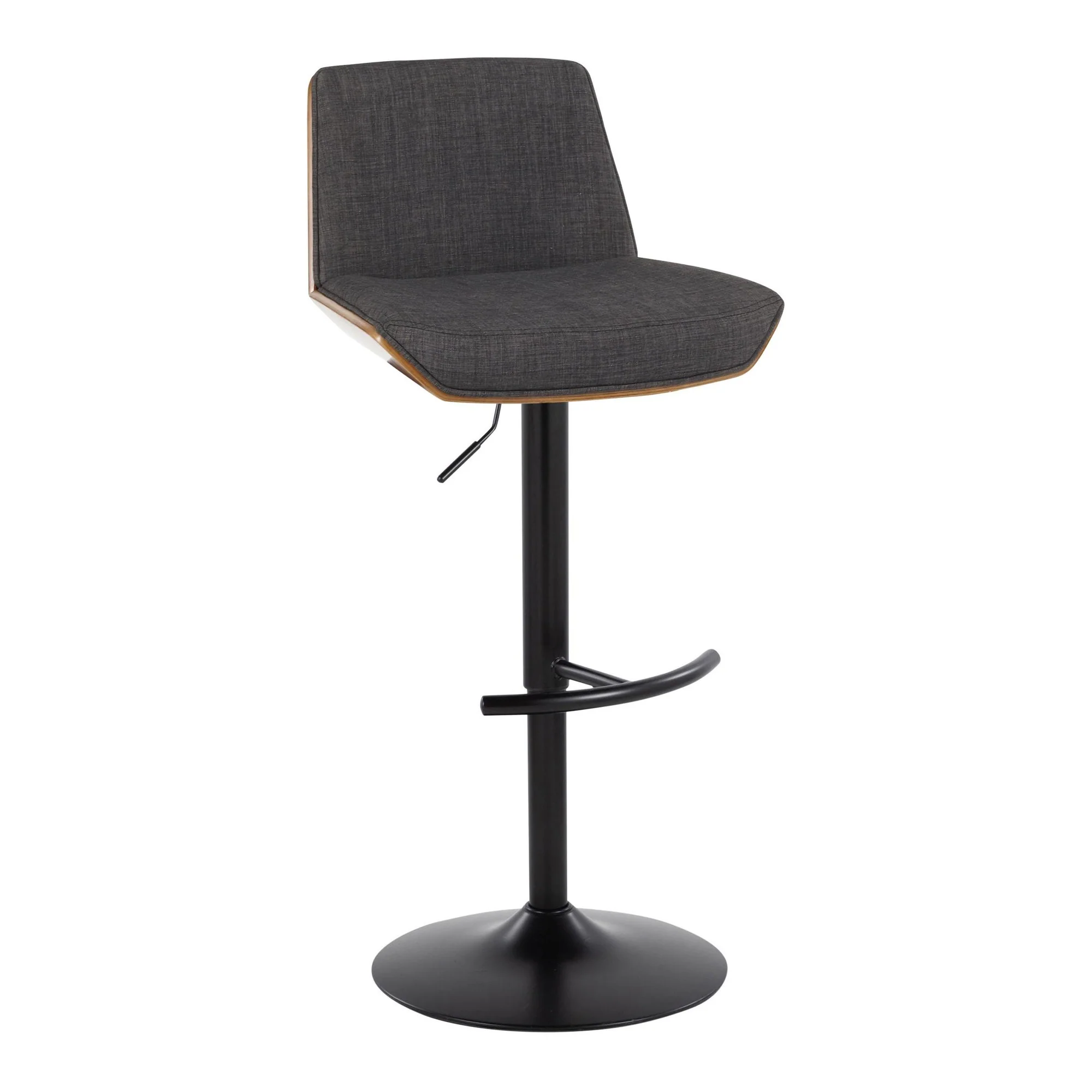 Corazza Adjustable Barstool - Set of 2 By LumiSource - BS-CRZZFB-RT2 BKWLCHAR2 - Image 4