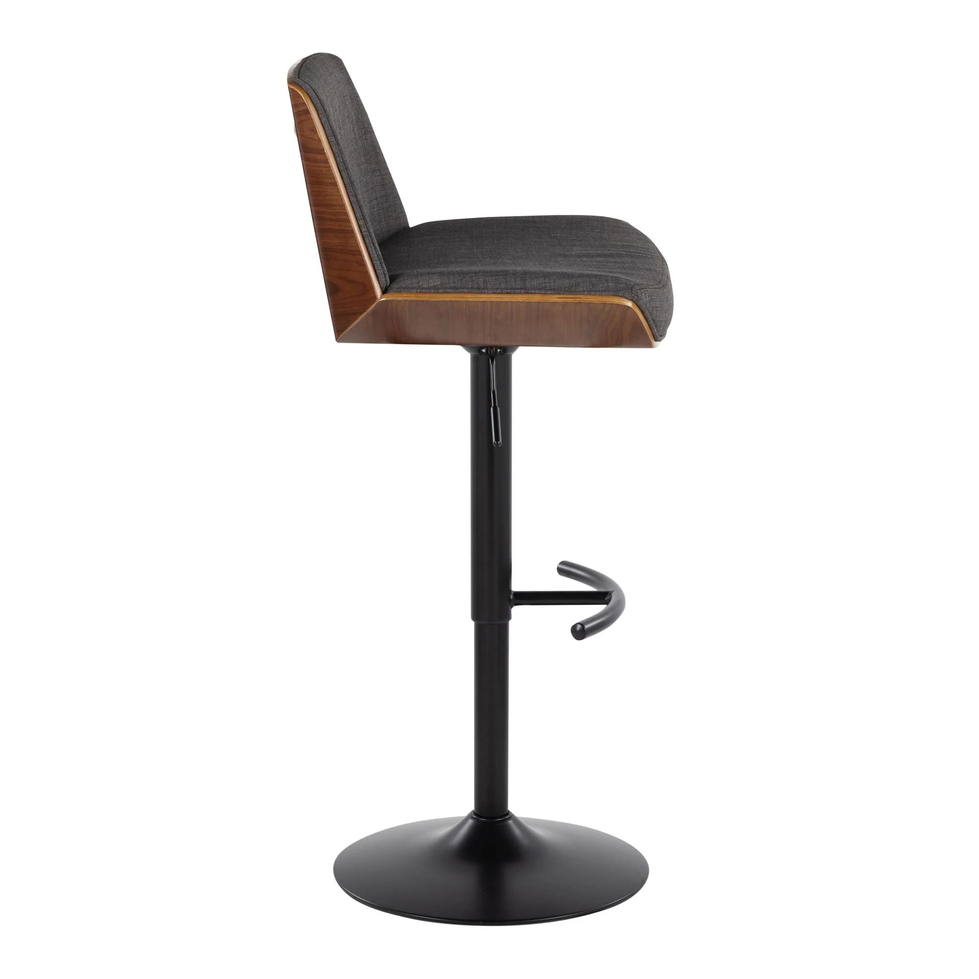 Corazza Adjustable Barstool - Set of 2 By LumiSource - BS-CRZZFB-RT2 BKWLCHAR2 - Image 5