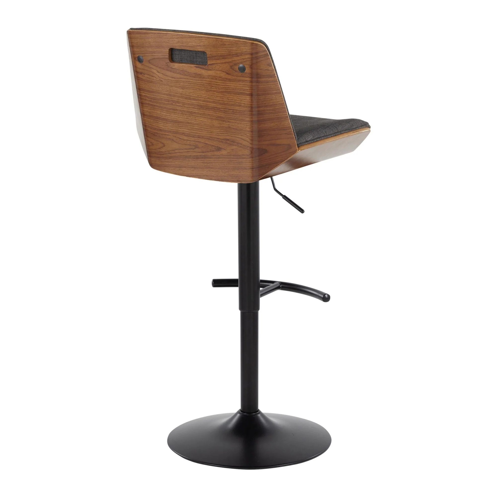 Corazza Adjustable Barstool - Set of 2 By LumiSource - BS-CRZZFB-RT2 BKWLCHAR2 - Image 6