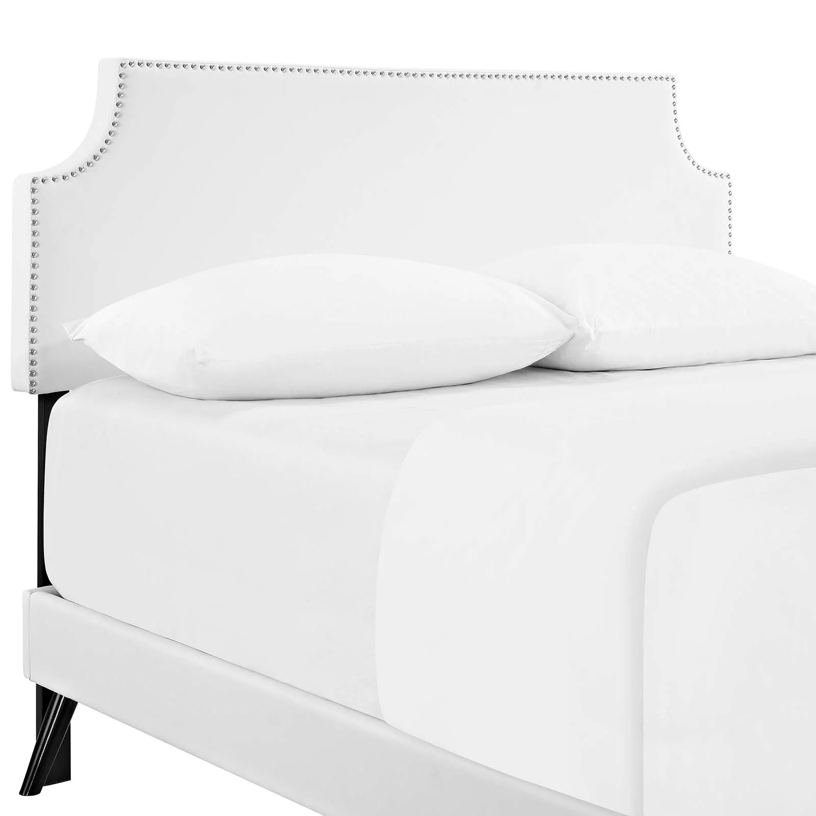 Corene Full Vinyl Platform Bed with Round Splayed Legs By Modway - MOD-5944 - Image 3