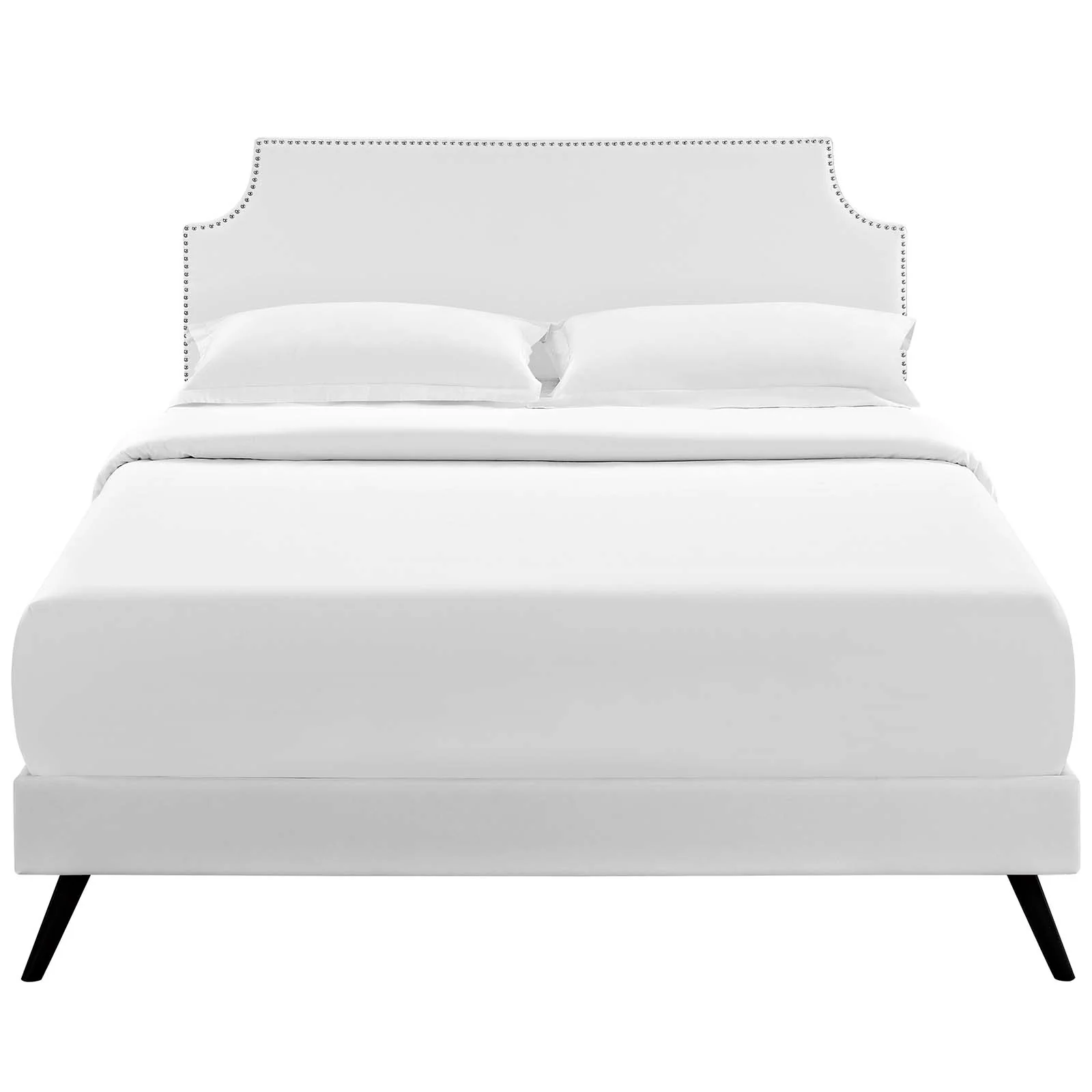 Corene Full Vinyl Platform Bed with Round Splayed Legs By Modway - MOD-5944 - Image 6