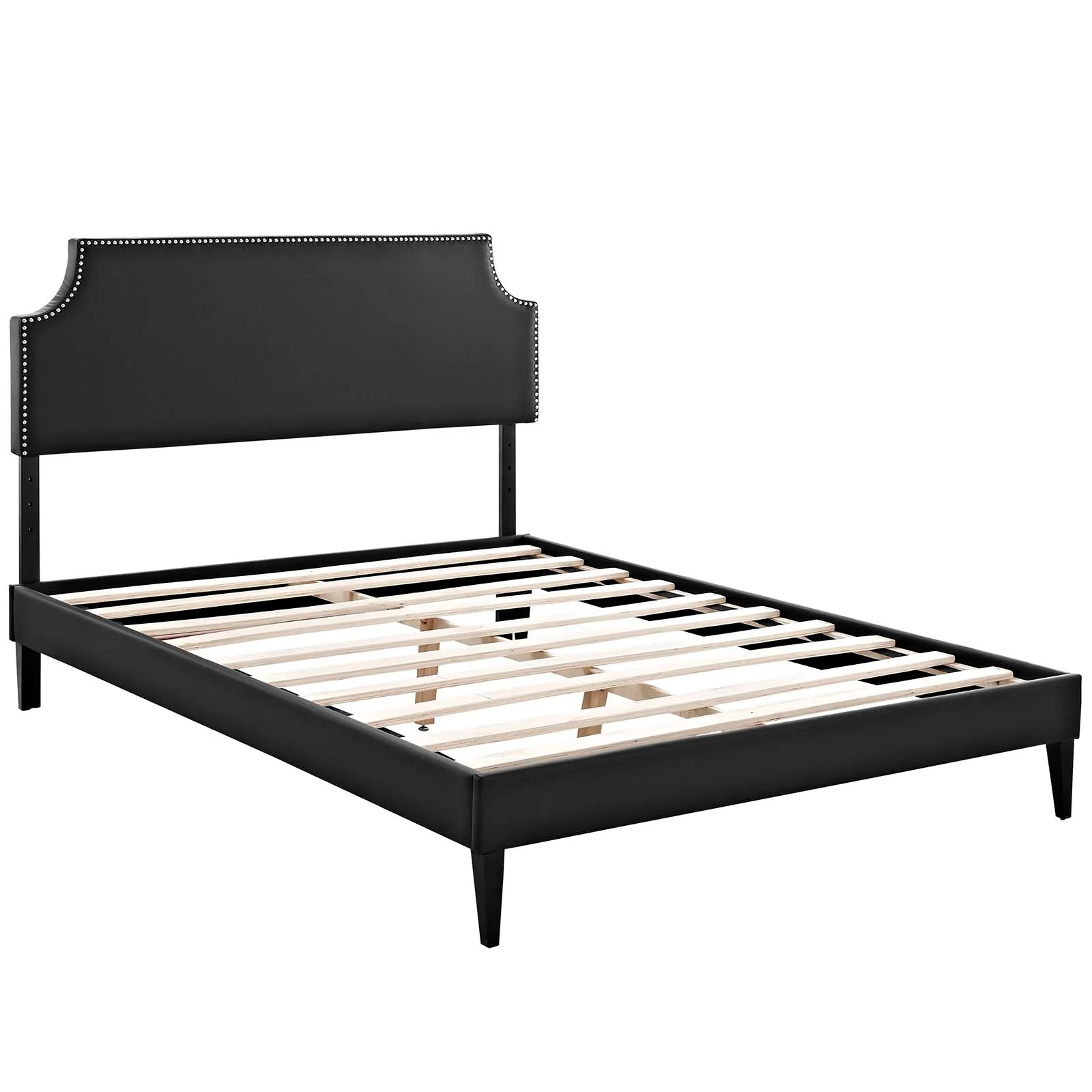 Corene Full Vinyl Platform Bed with Squared Tapered Legs By Modway - MOD-5952 - Image 3