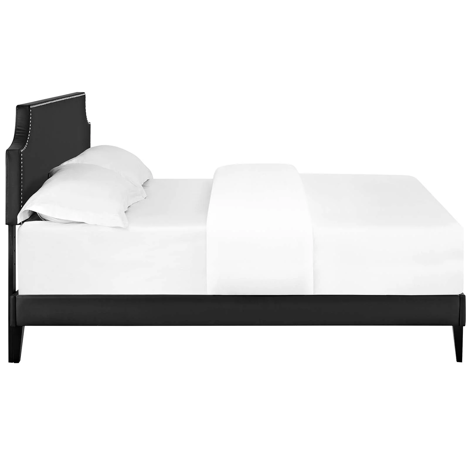 Corene Full Vinyl Platform Bed with Squared Tapered Legs By Modway - MOD-5952 - Image 4