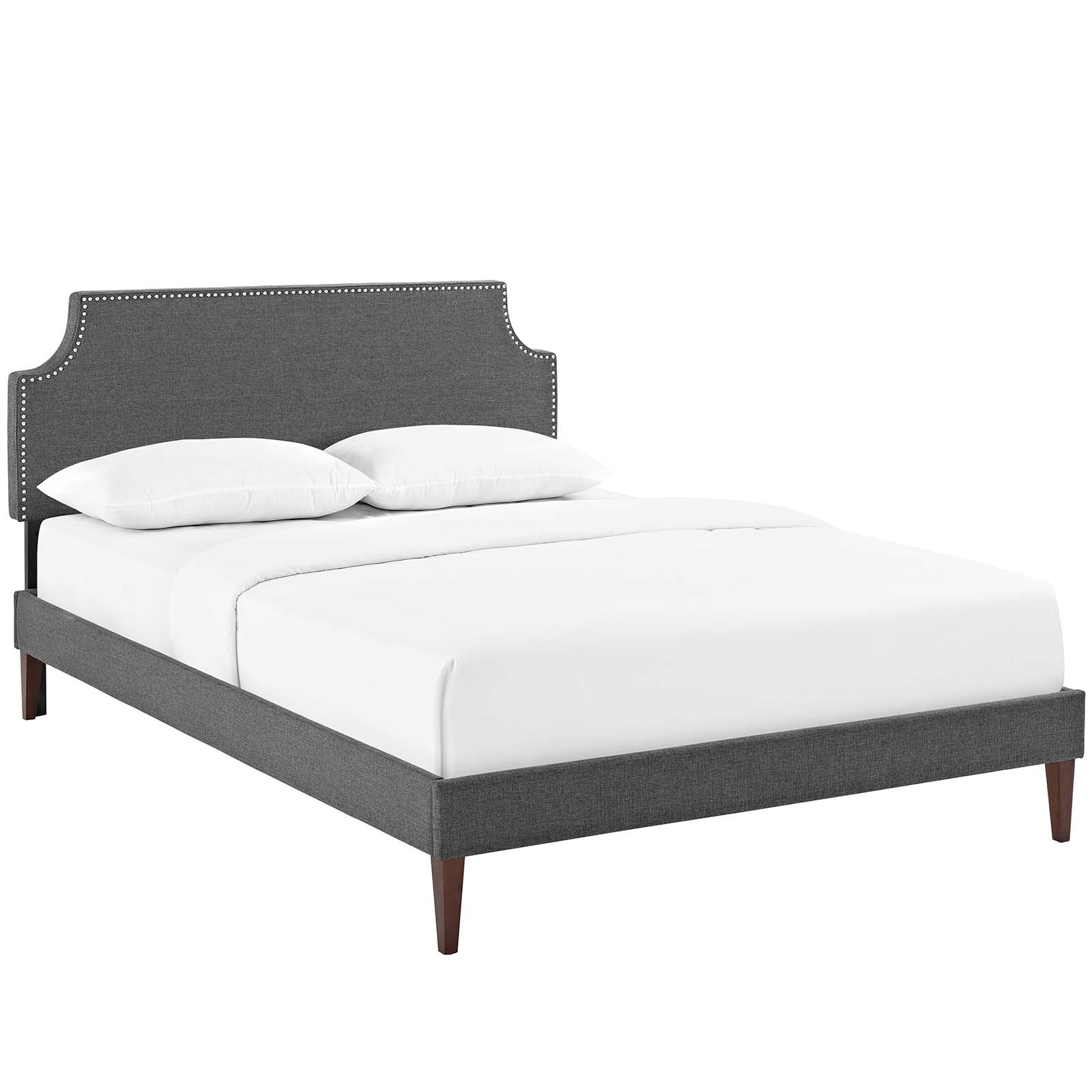 Corene King Fabric Platform Bed with Squared Tapered Legs By Modway - MOD-5957 - Image 2