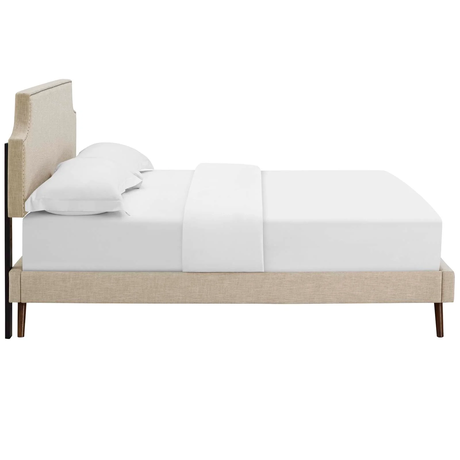 Corene Queen Fabric Platform Bed with Round Splayed Legs By Modway - MOD-5947 - Image 4