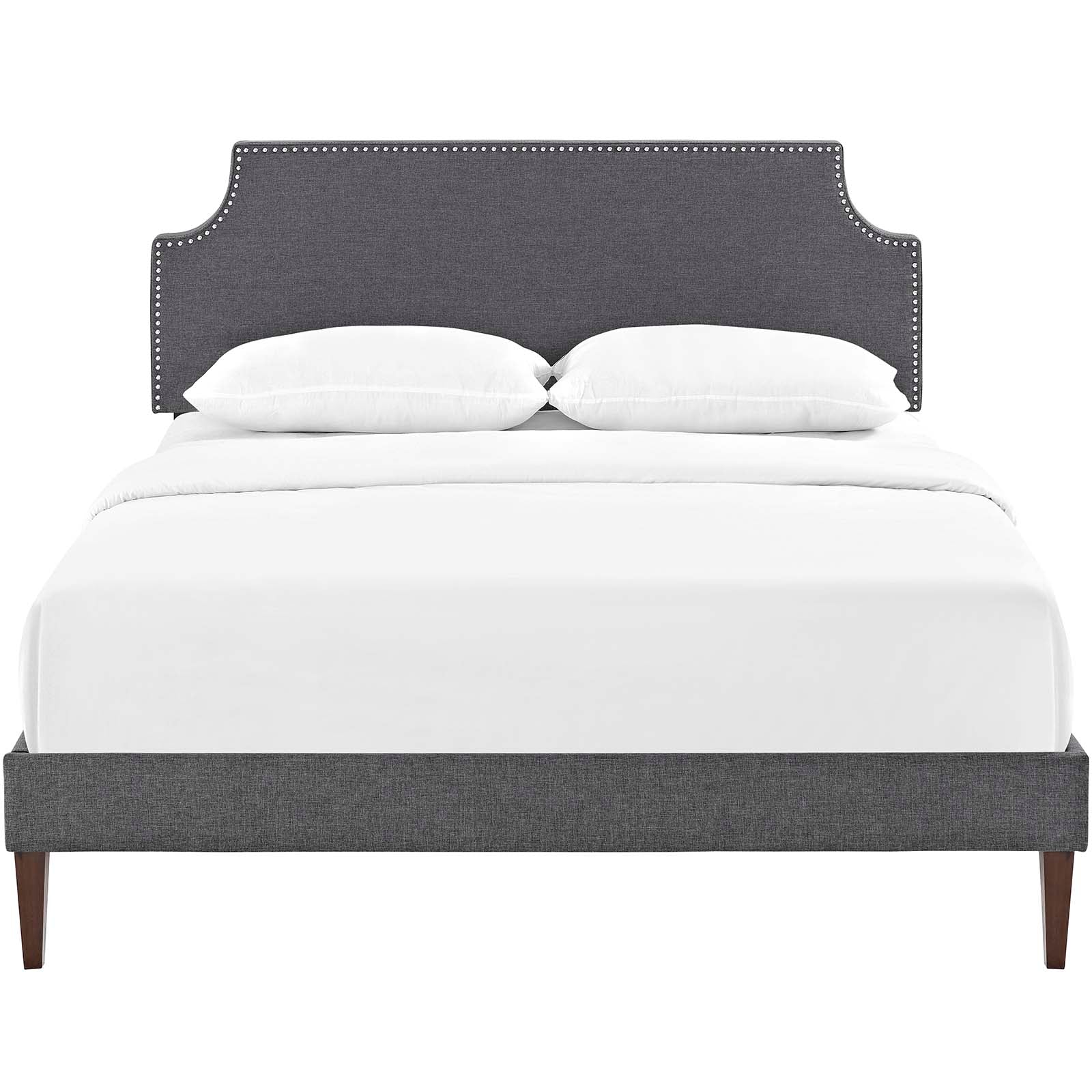 Corene Queen Fabric Platform Bed with Squared Tapered Legs By Modway - MOD-5955 - Image 5
