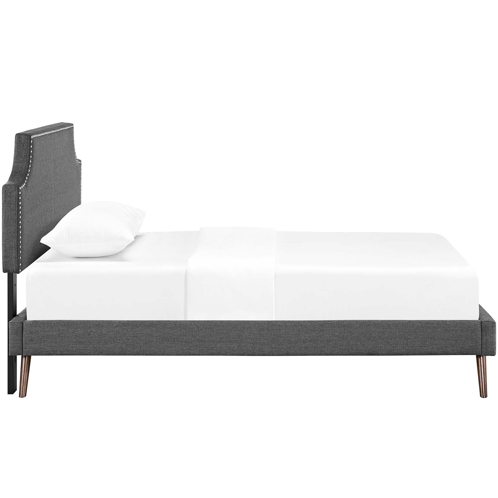 Corene Twin Fabric Platform Bed with Round Splayed Legs By Modway - MOD-5943 - Image 4