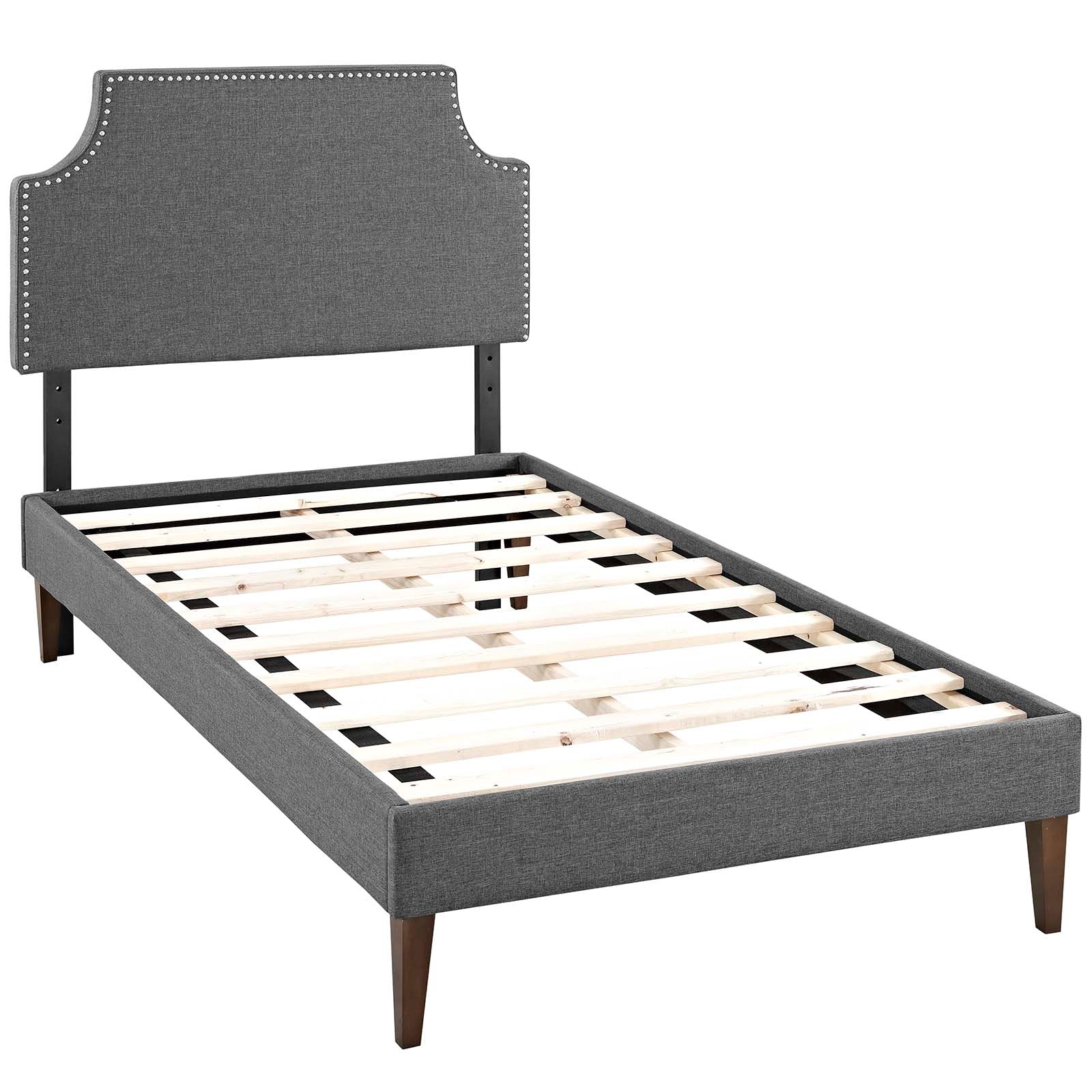 Corene Twin Fabric Platform Bed with Squared Tapered Legs By Modway - MOD-5951 - Image 3