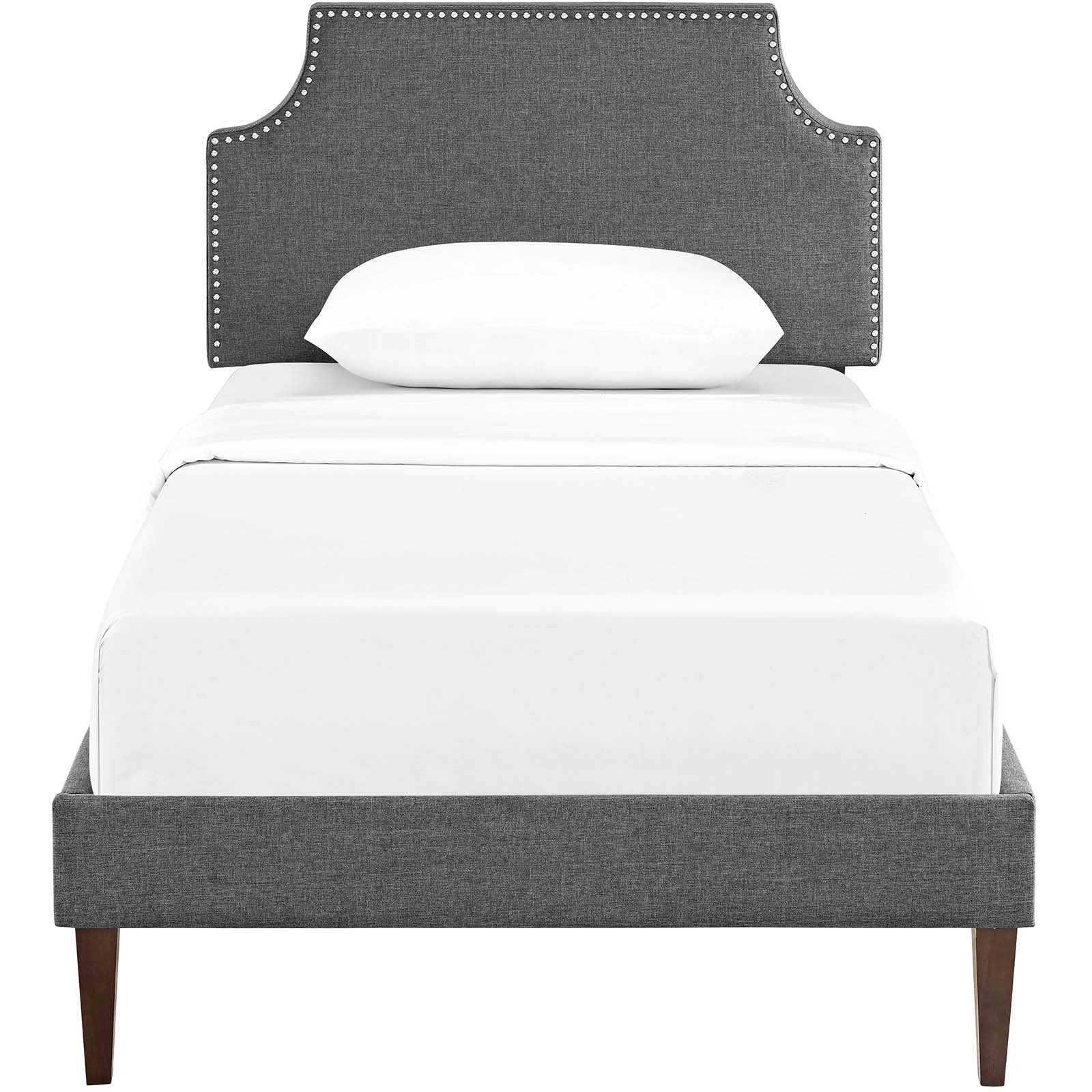 Corene Twin Fabric Platform Bed with Squared Tapered Legs By Modway - MOD-5951 - Image 5