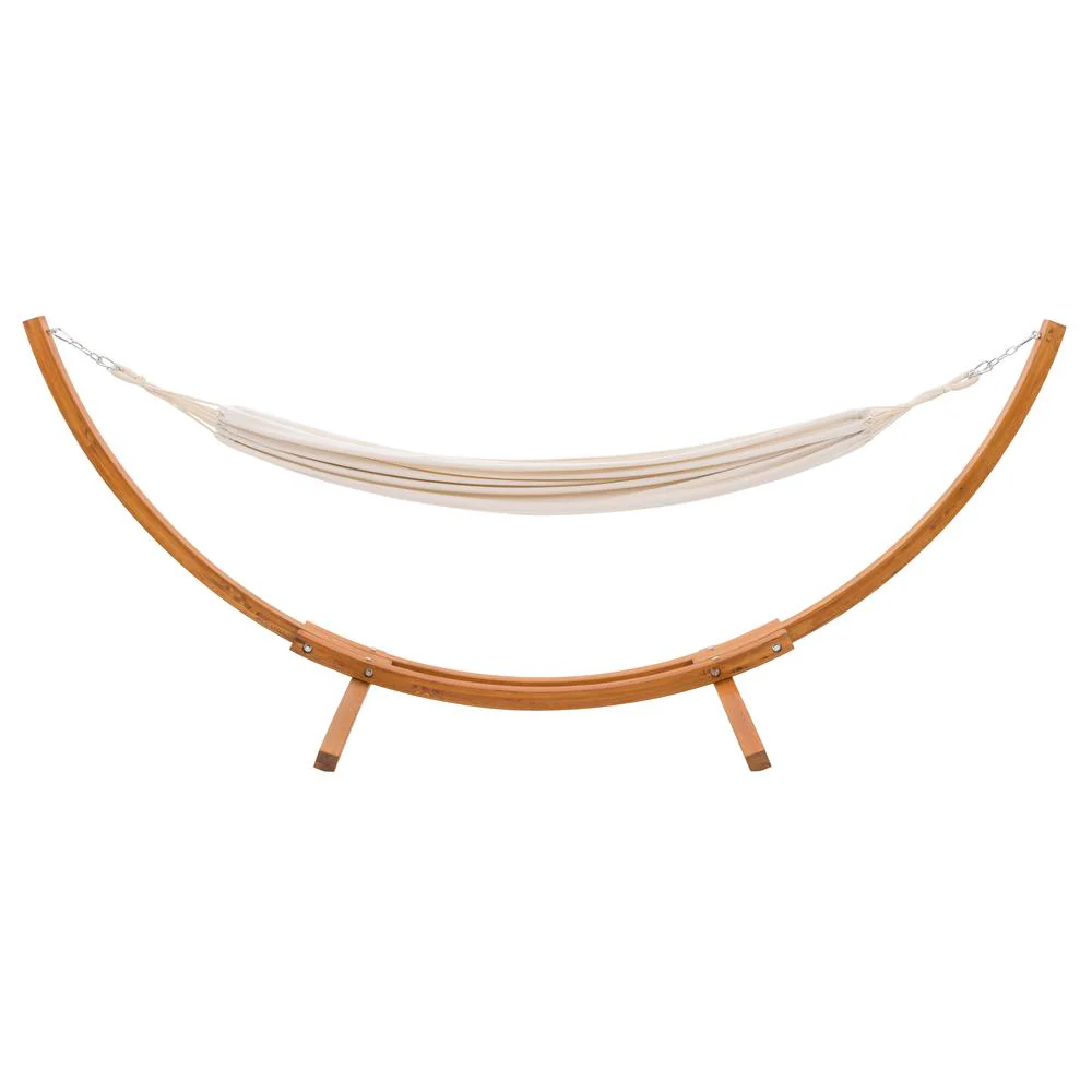 CorLiving Wood Frame Free Standing Sling Hammock in Beige by CorLiving - Image 7