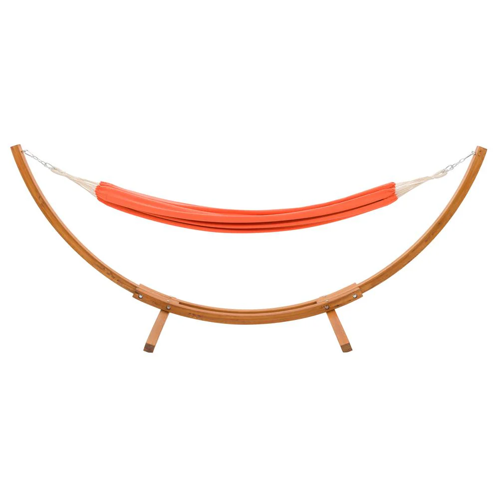 CorLiving Wood Frame Free Standing Sling Hammock in Orange By CorLiving - Image 2