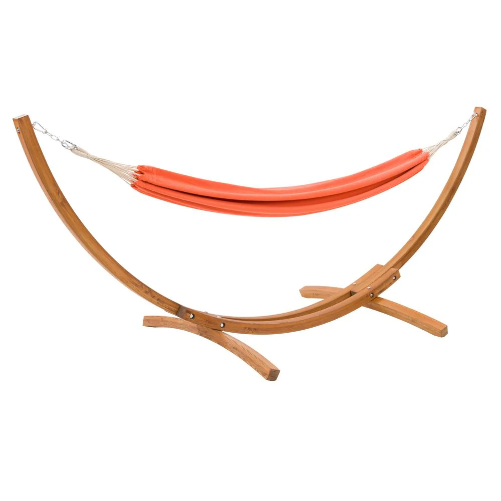 CorLiving Wood Frame Free Standing Sling Hammock in Orange By CorLiving - Image 6