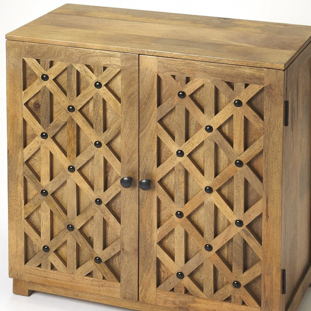 Corona Mango Wood Console Cabinet By Homeroots - Image 3