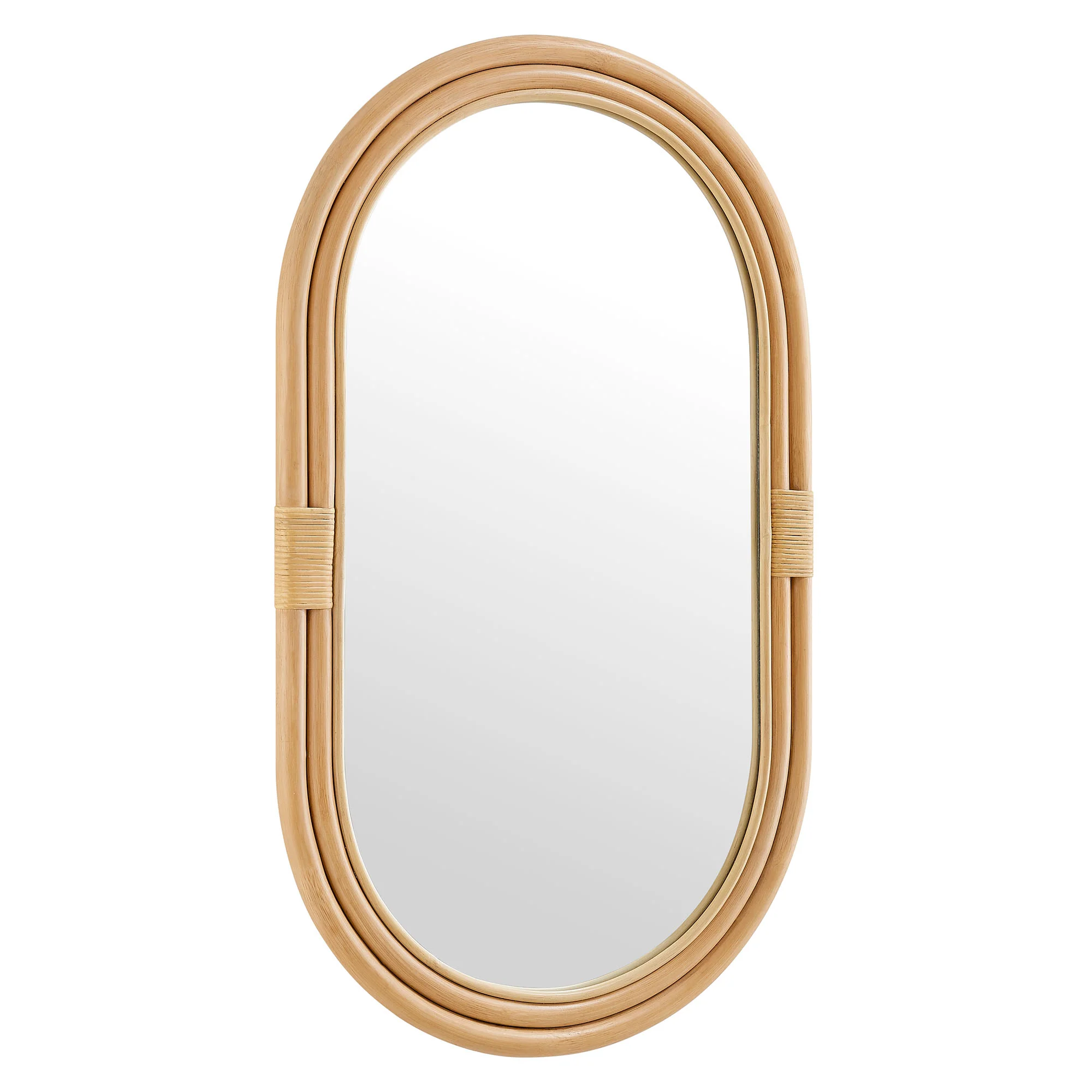 Corsica Oval Rattan Wall Mirror by Modway - Image 2
