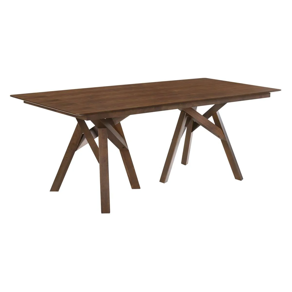 Cortina and Lima 5 Piece Walnut Rectangular Dining Set By Armen Living - Image 4