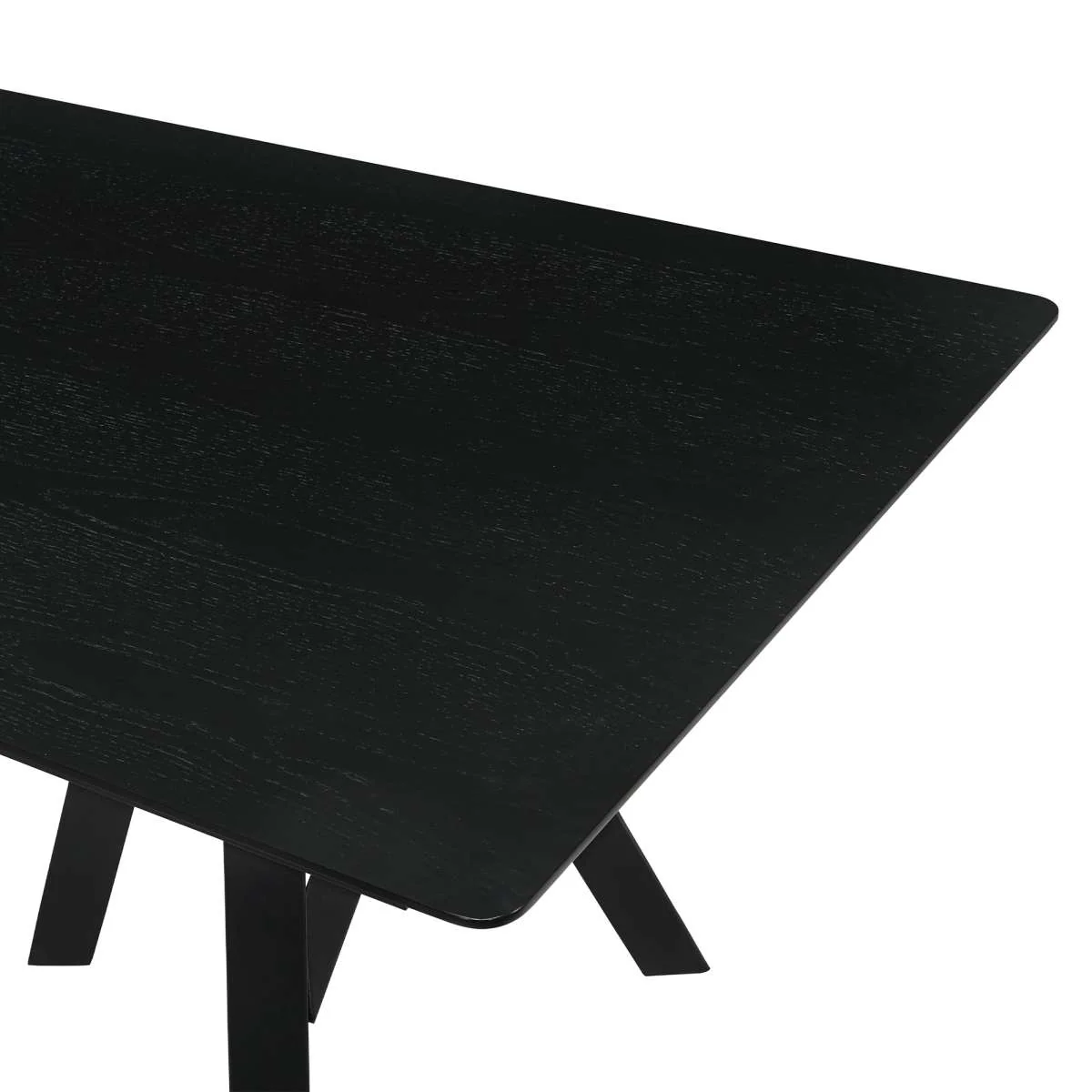 Cortina and Varde 5 Piece Black Rectangular Dining Set By Armen Living - Image 7