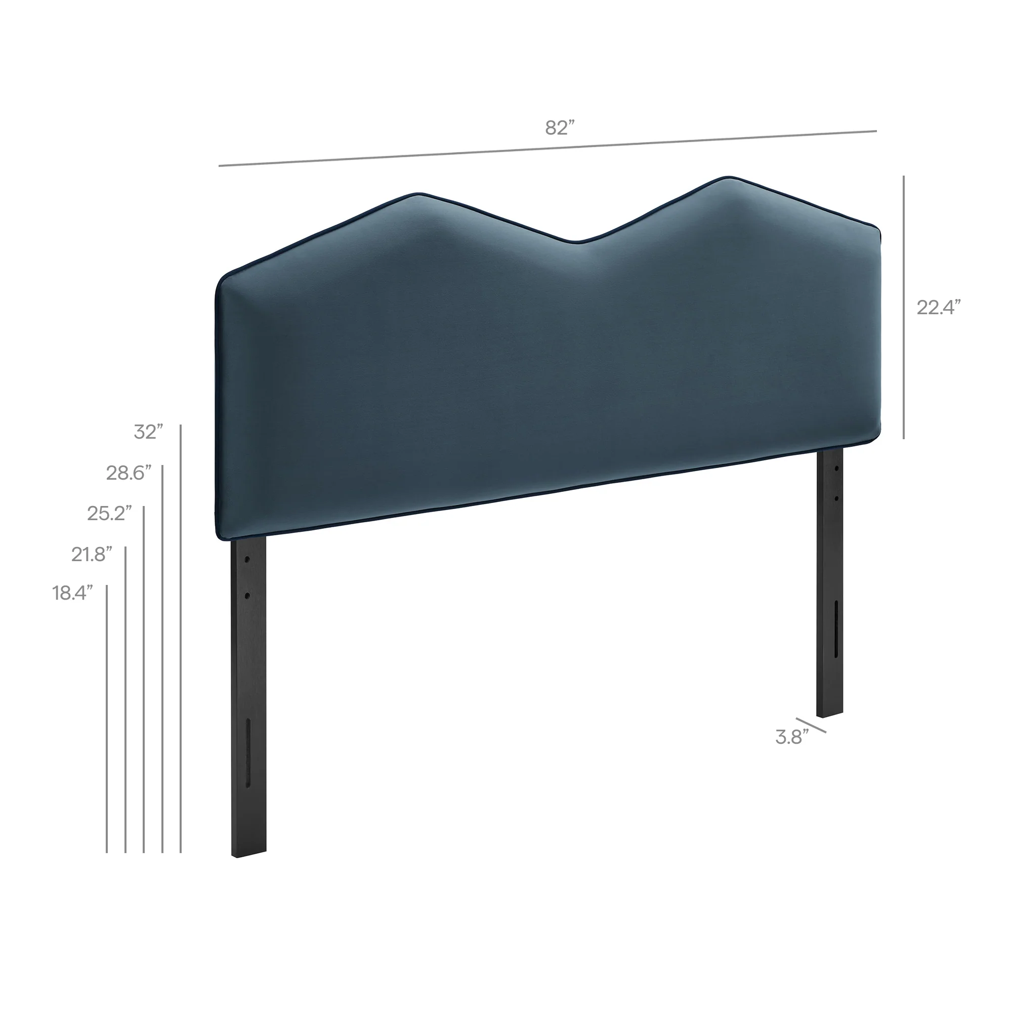 Cosette Performance Velvet King Size Headboard by Modway - Image 16