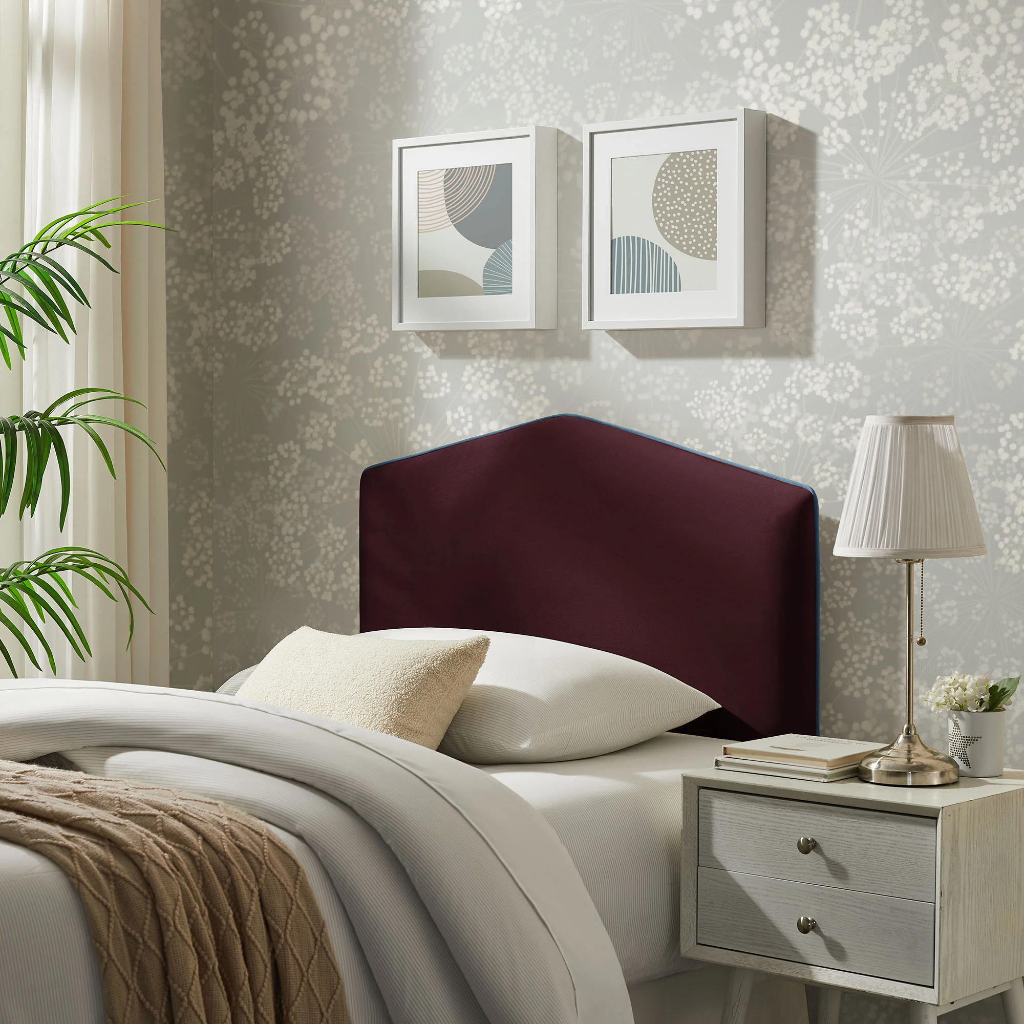 Cosette Performance Velvet Twin Size Headboard by Modway - Image 22
