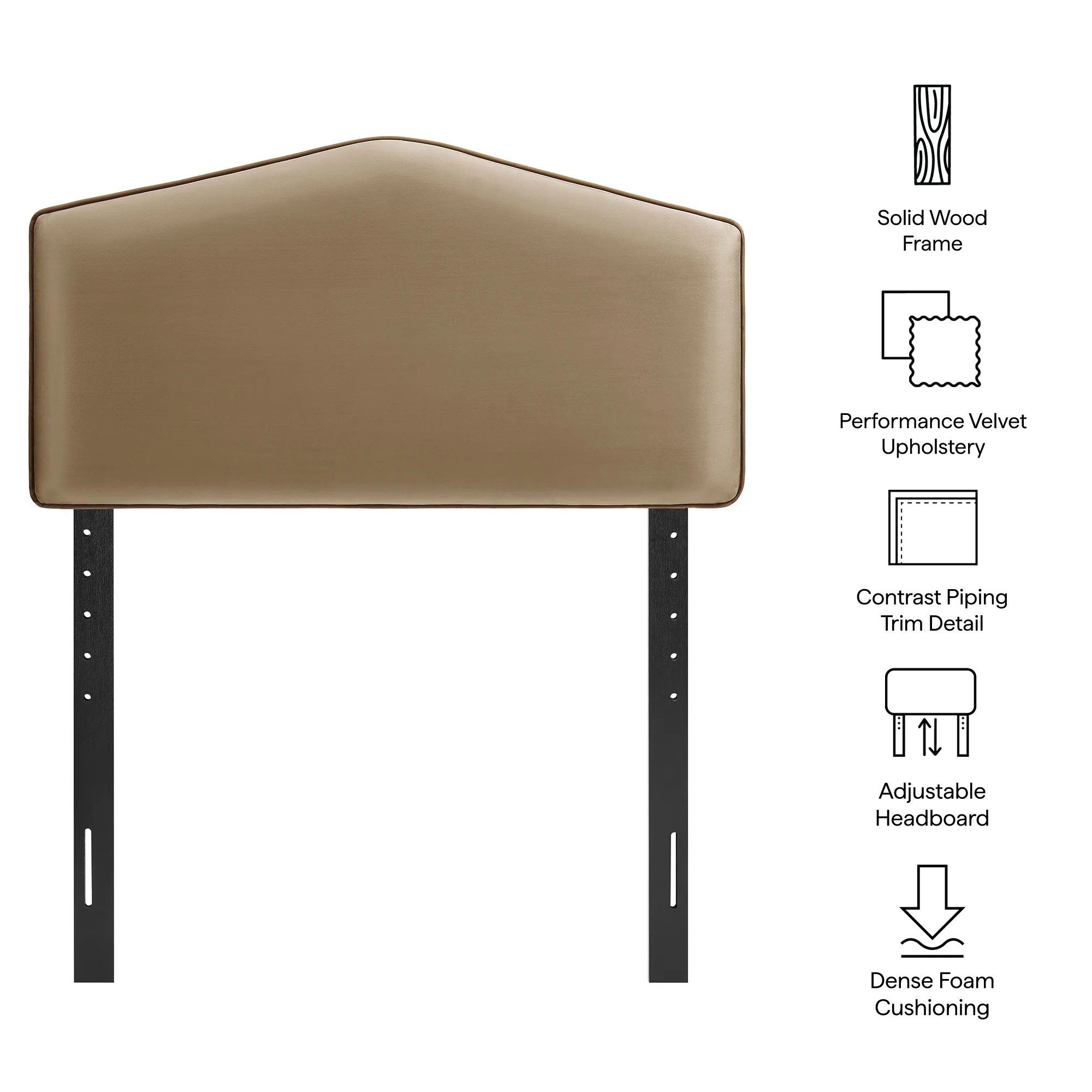 Cosette Performance Velvet Twin Size Headboard by Modway - Image 31
