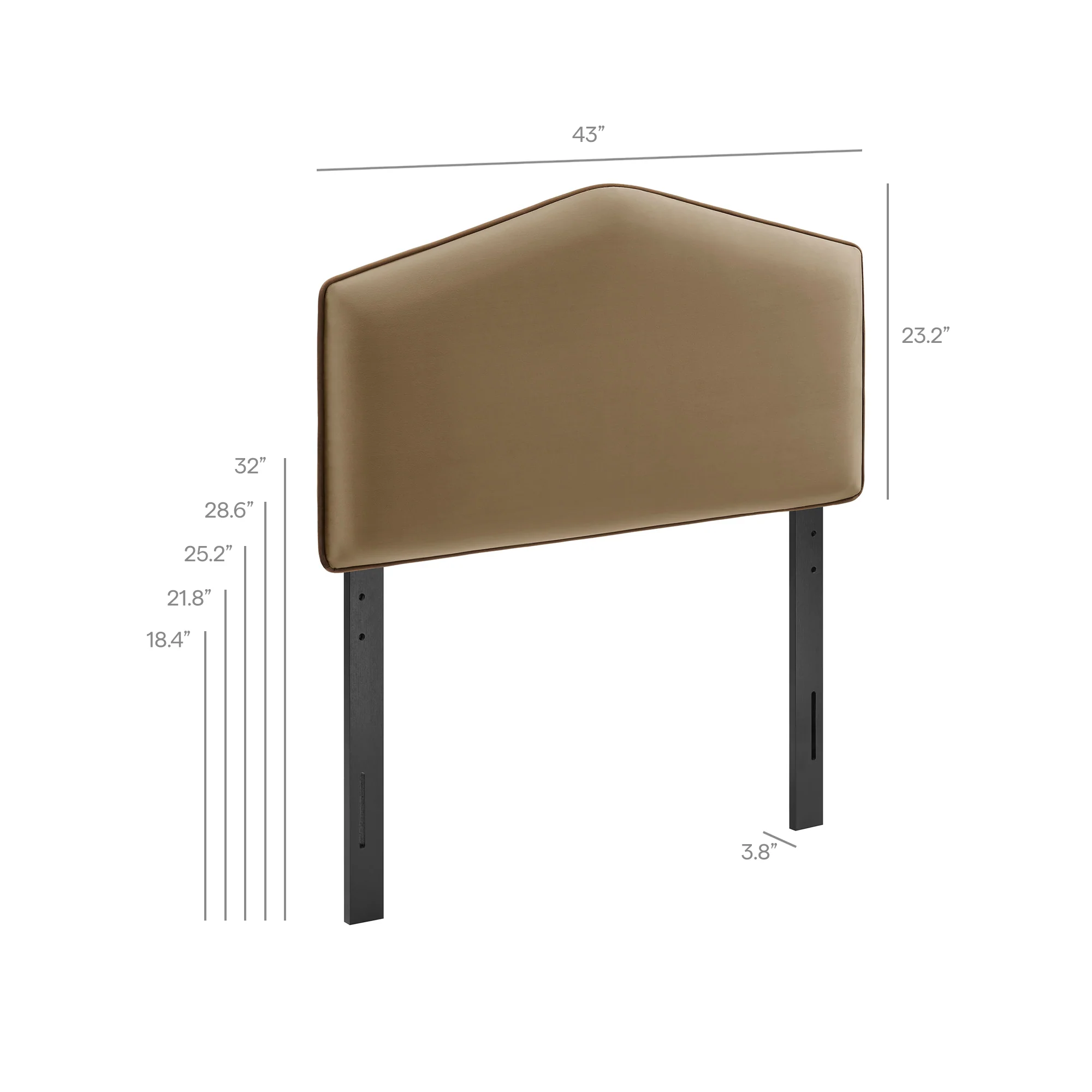 Cosette Performance Velvet Twin Size Headboard by Modway - Image 32